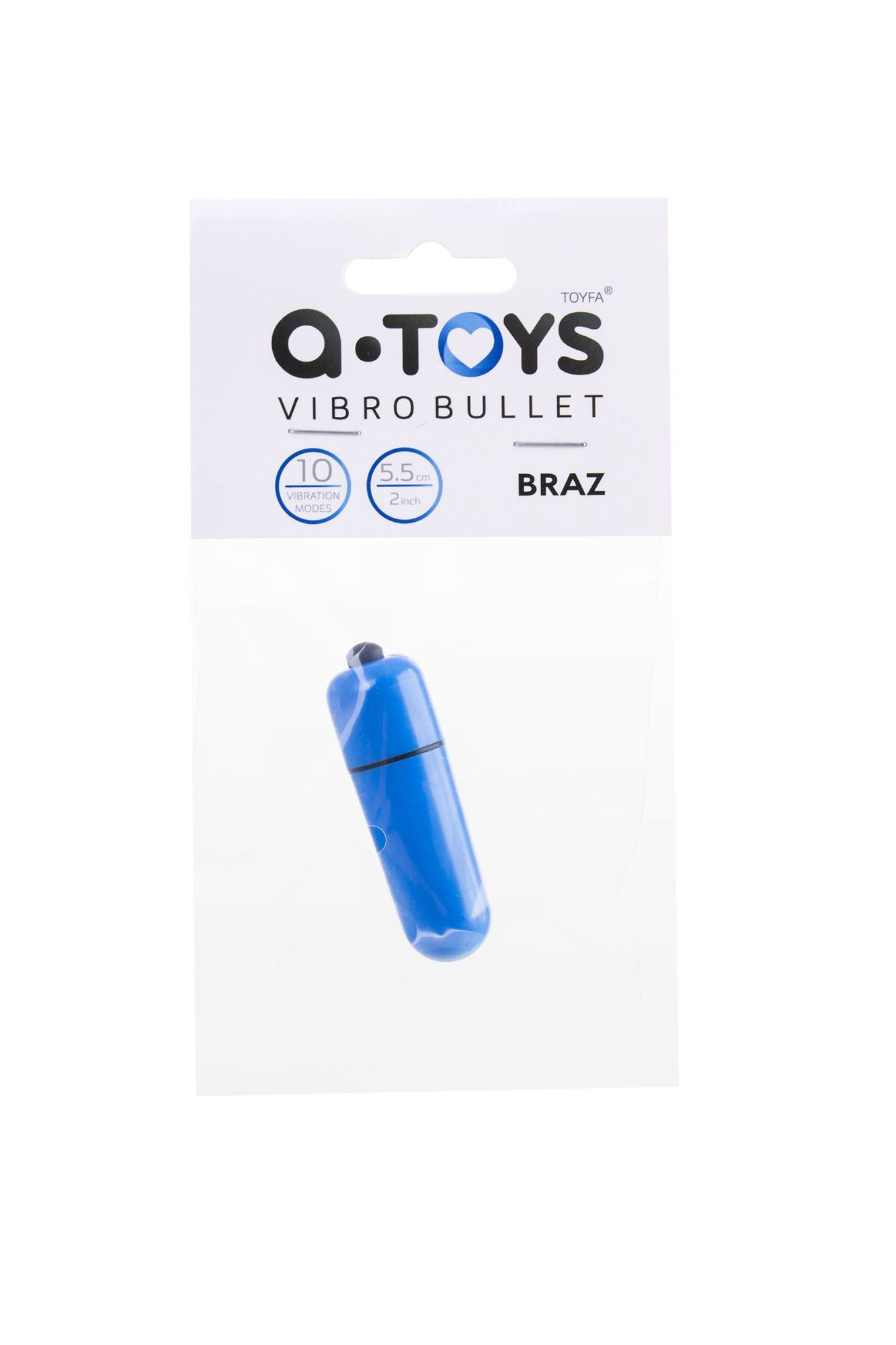 вибропуля a-toys braz, abs пластик, синий, 5,5 см., ø1,7 в Москве
