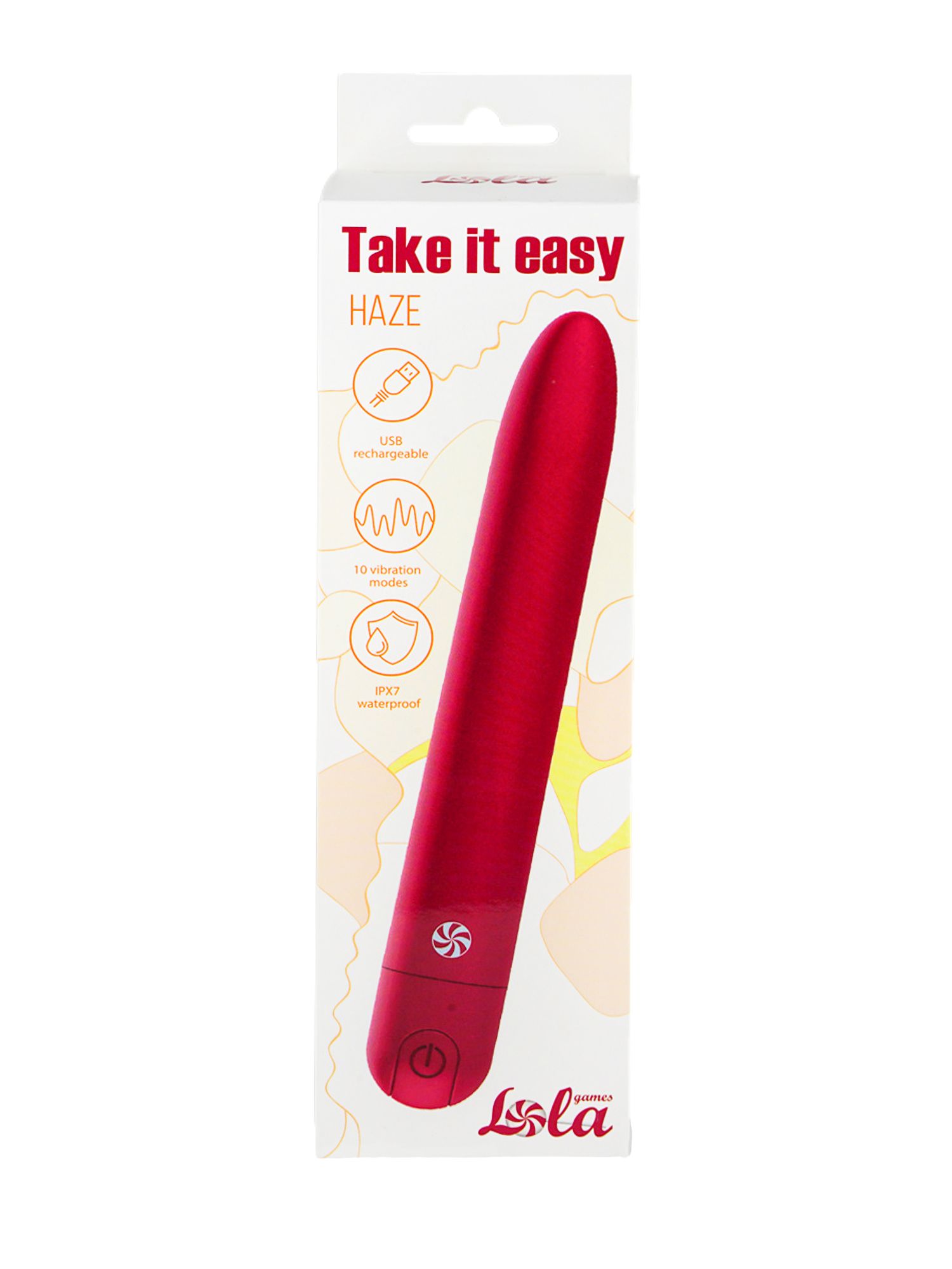 перезаряжаемый вибратор take it easy haze wine red 9025-03lola в Москве