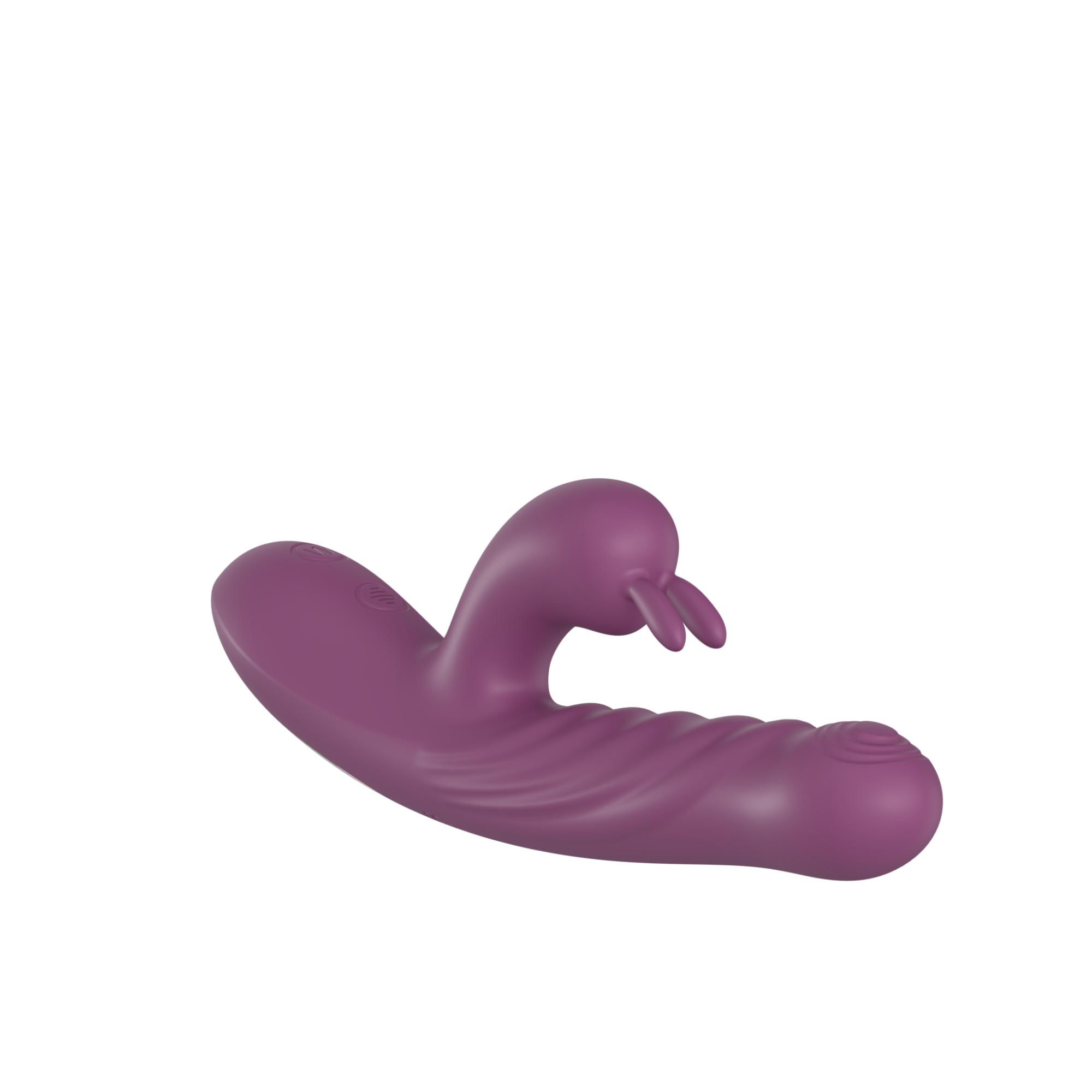 силиконовый вибратор с эффектом фрикций purple sw3027p в Москве