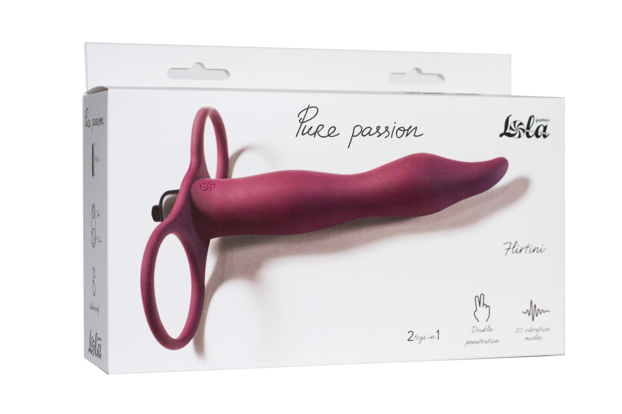 вибронасадка для двойного проникновения pure passion flirtini wine red 1204-02lola в Москве