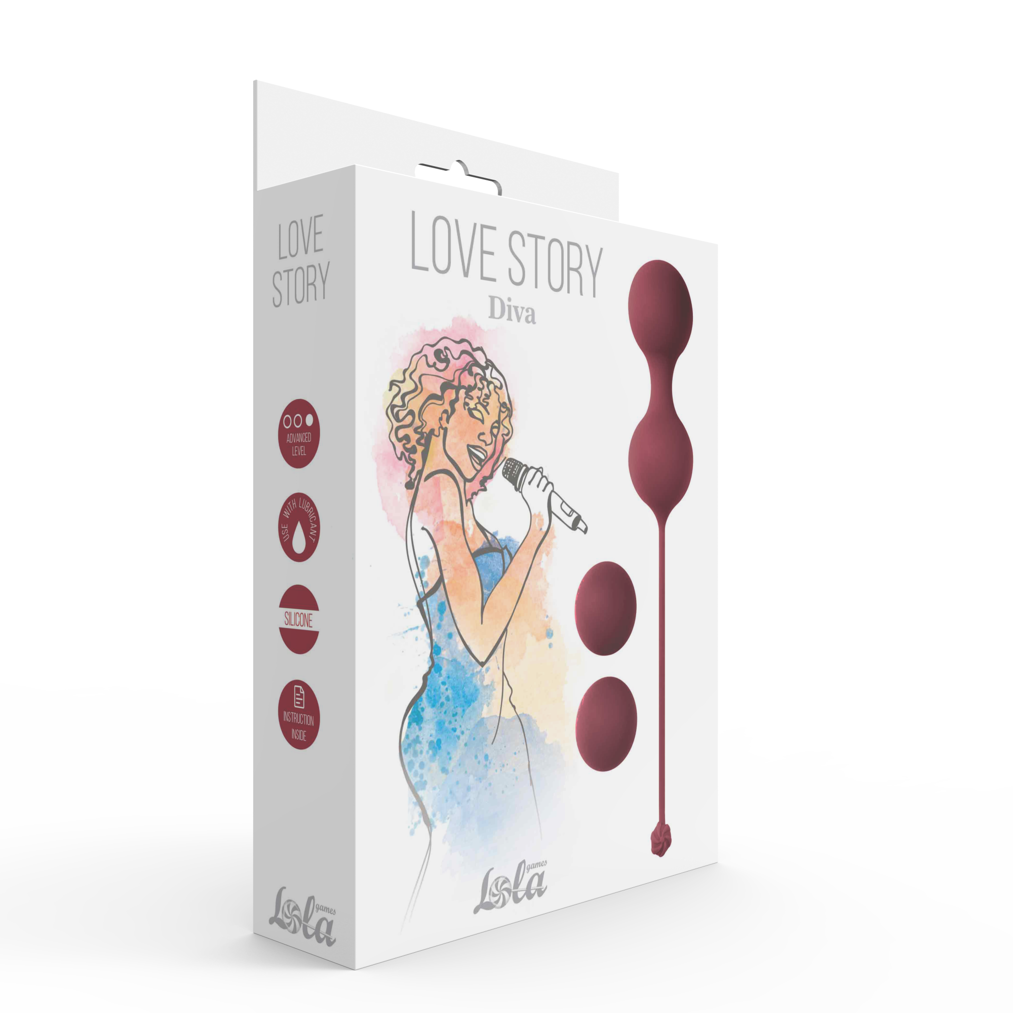 набор вагинальных шариков love story diva wine red 3012-02lola в Москве