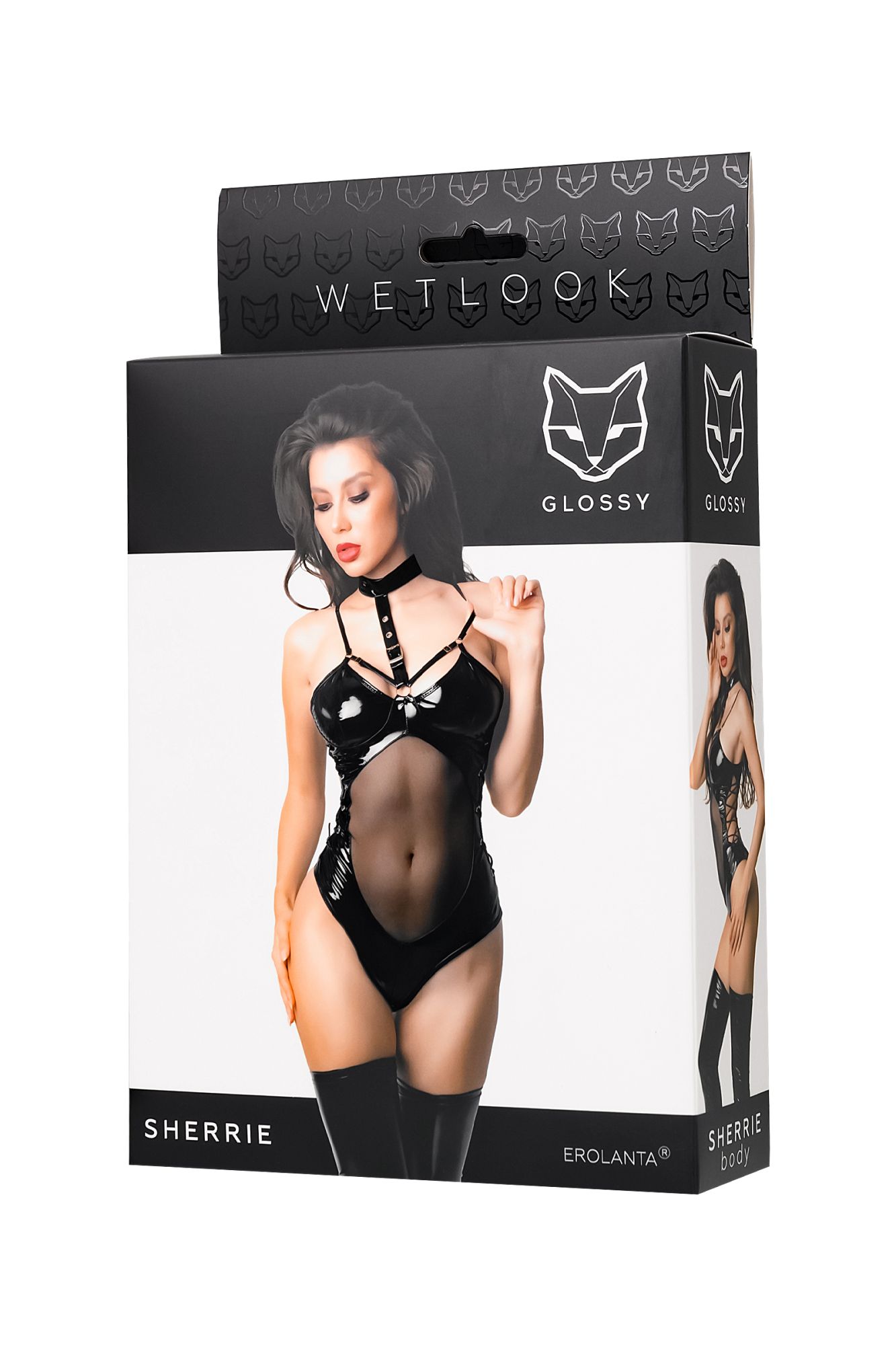 Эротическое боди glossy sherrie из материала wetlook, m в Москве