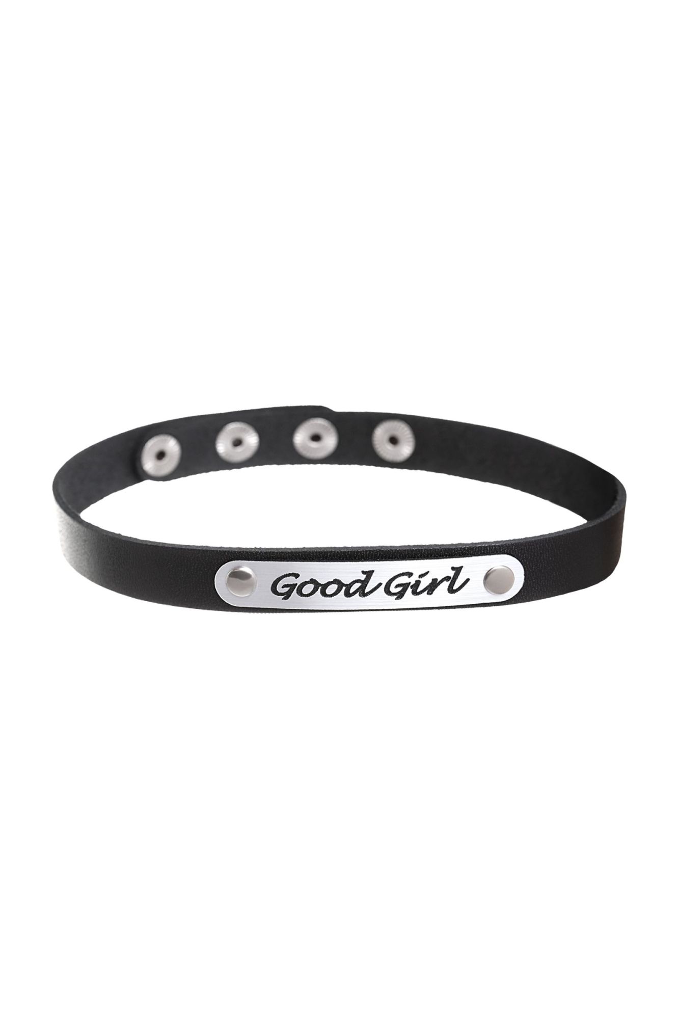 чокер штучки-дрючки «good girl», кожанный, чёрный в Москве