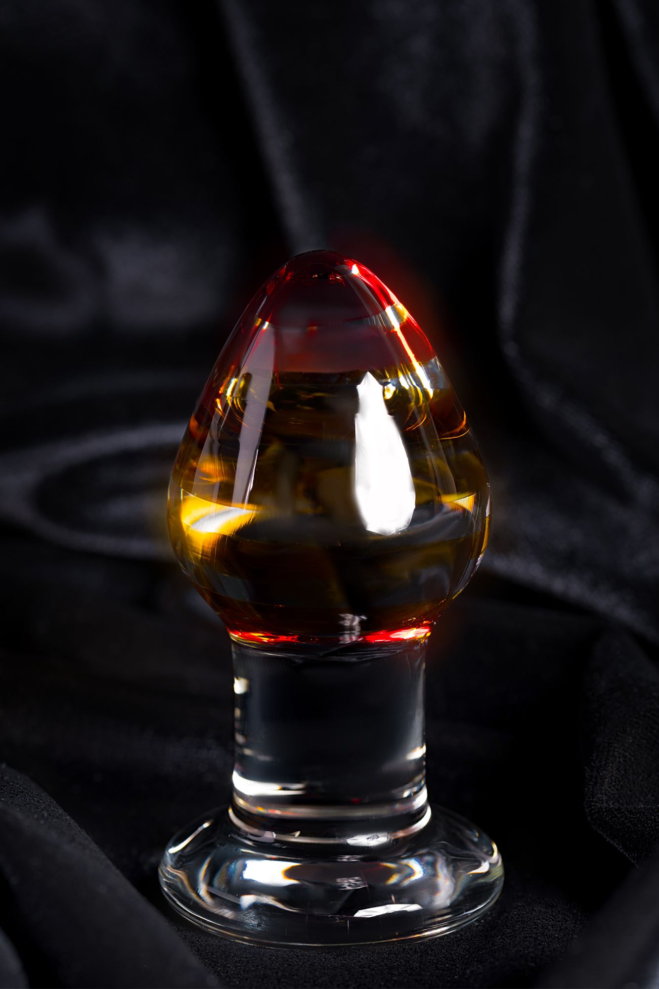 анальная втулка sexus glass, стекло, прозрачная, 9 см, ø 4 см в Москве