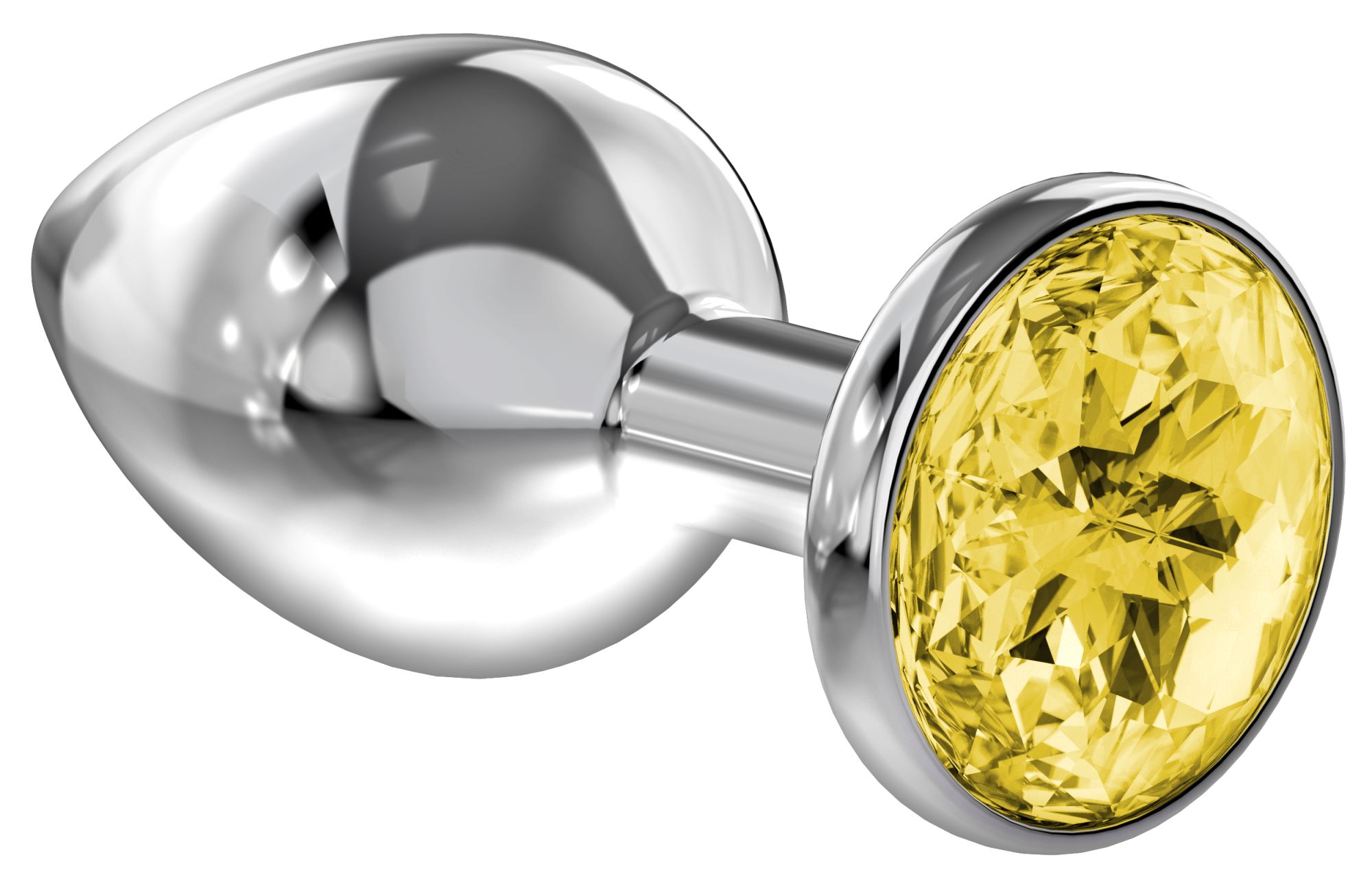 анальная пробка diamond yellow sparkle large 4010-02lola в Москве