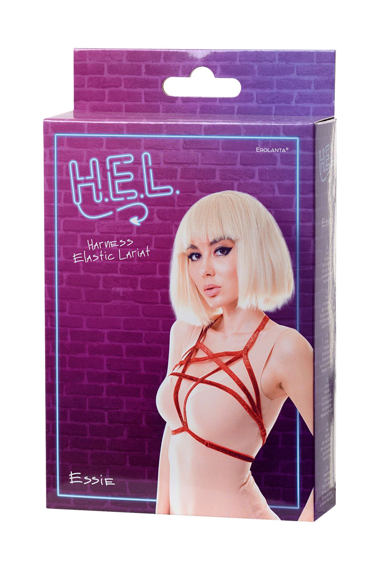 Эротическое стреп h.e.l. essie, текстиль, красный, os в Москве