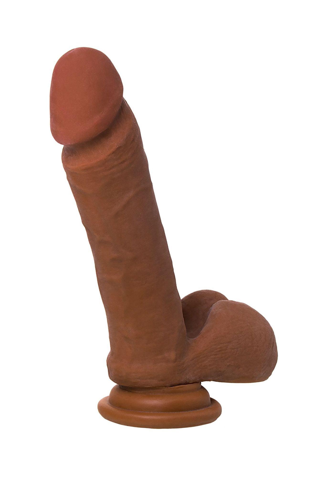реалистичный фаллоимитатор toyfa realstick elite mulatto, коричневый, 16 см в Москве