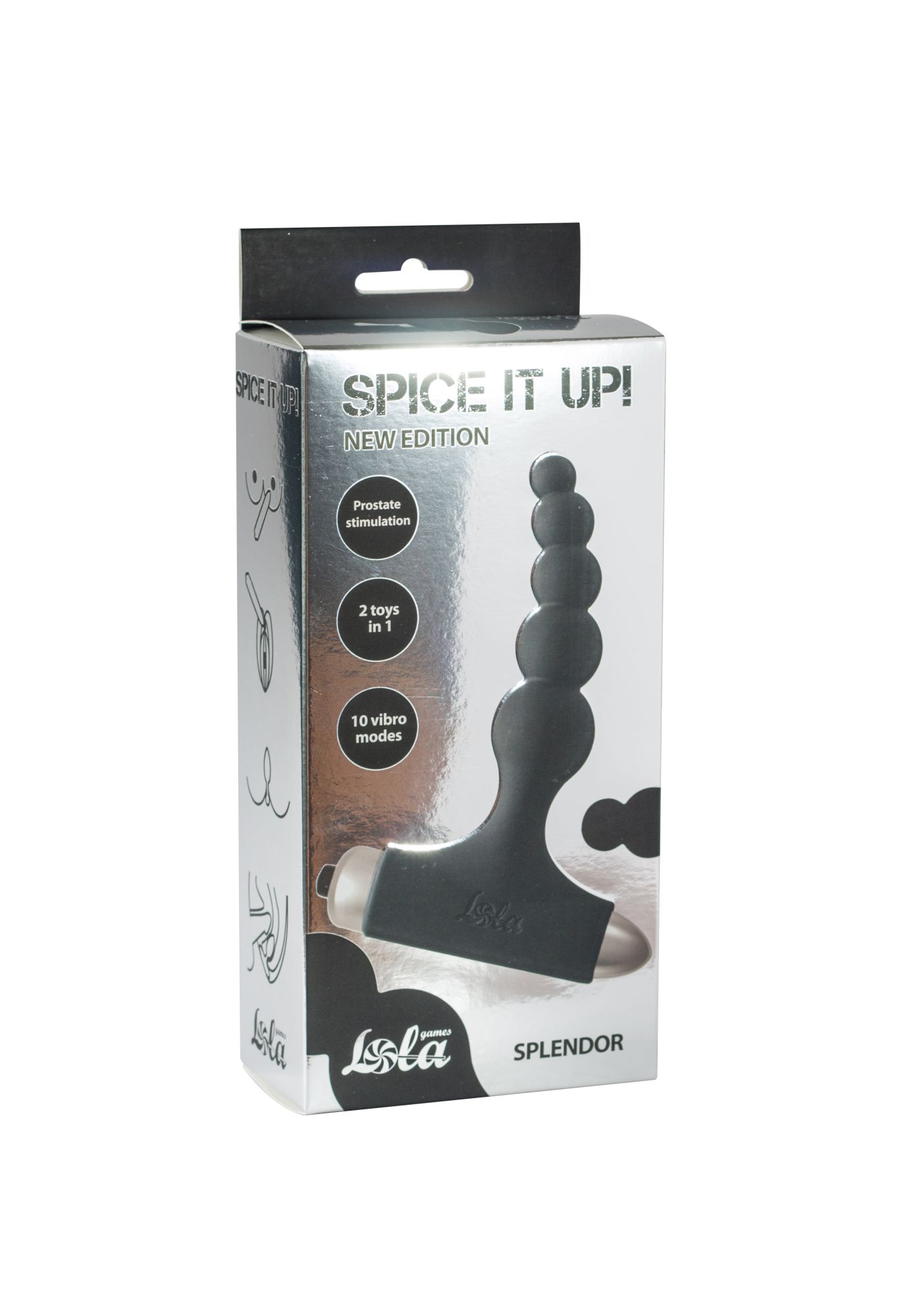 анальная пробка с вибрацией spice it up new edition splendor black 8017-01lola в Москве