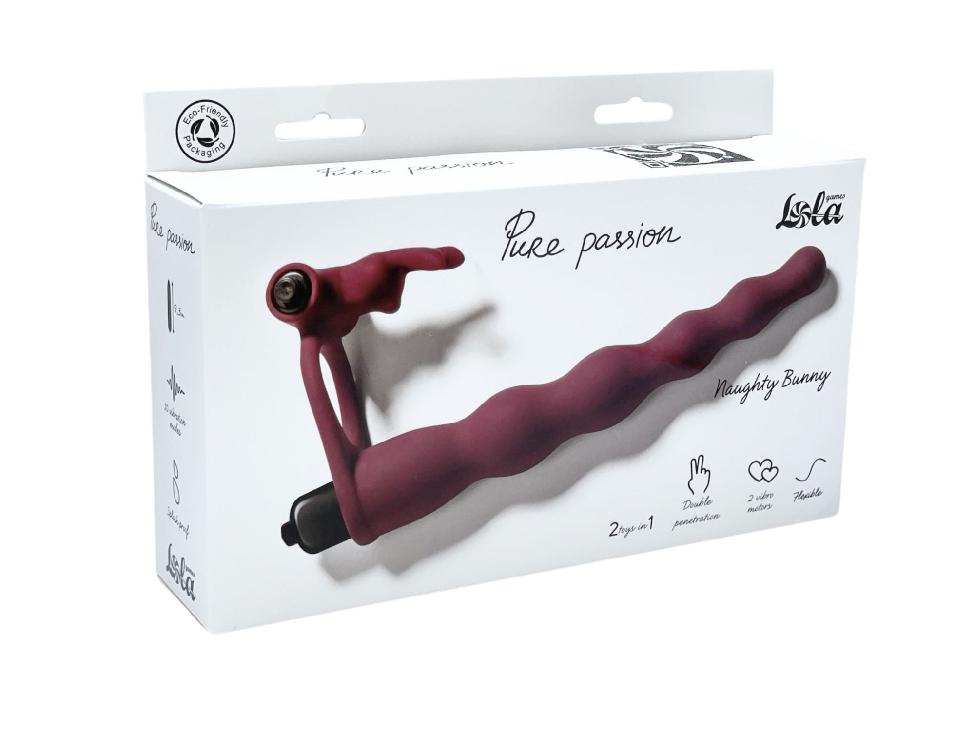 вибронасадка для двойного проникновения pure passion bunny wine red 1202-02lola в Москве