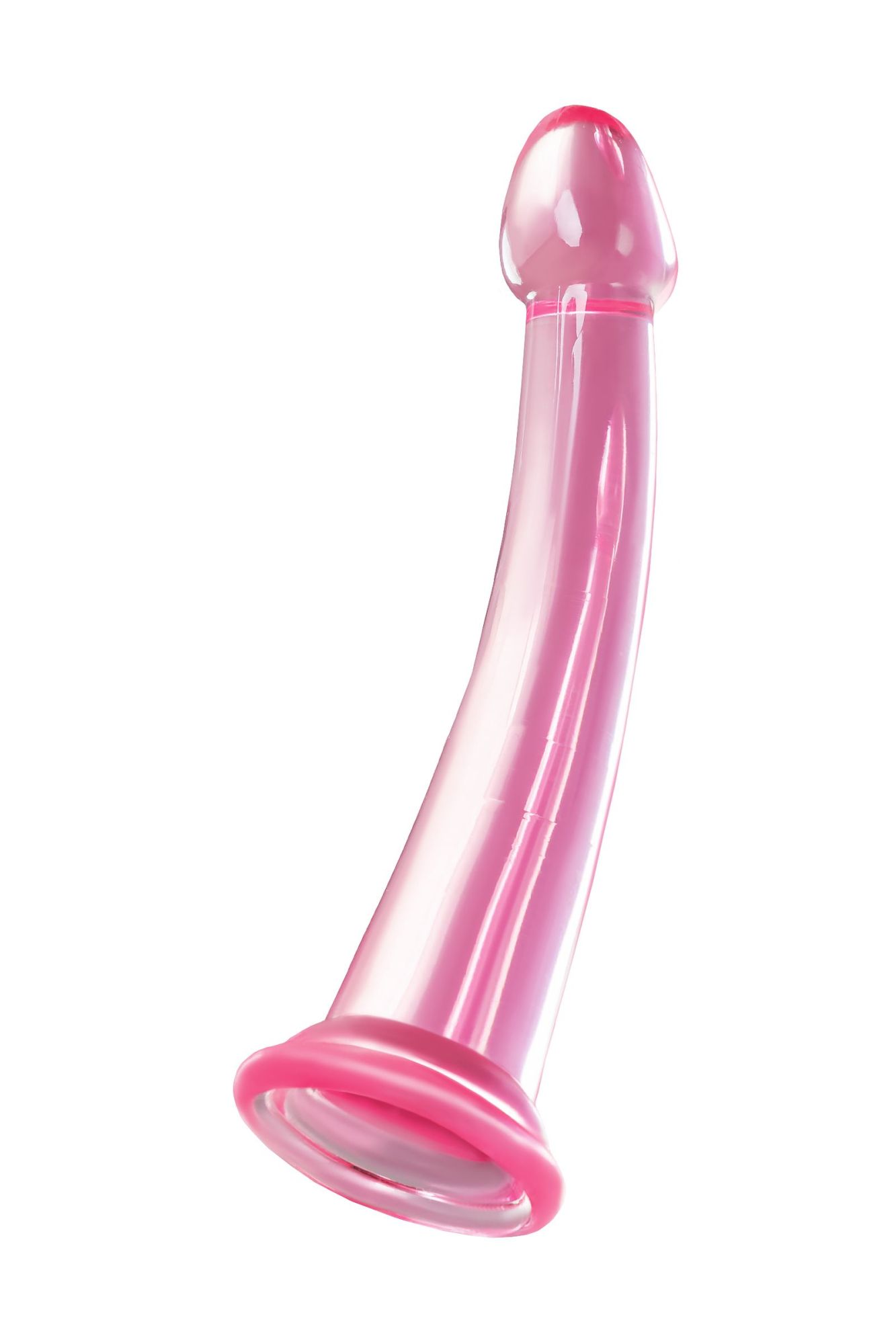 нереалистичный фаллоимитатор jelly dildo l toyfa basic, tpe, розовый, 20 см в Москве