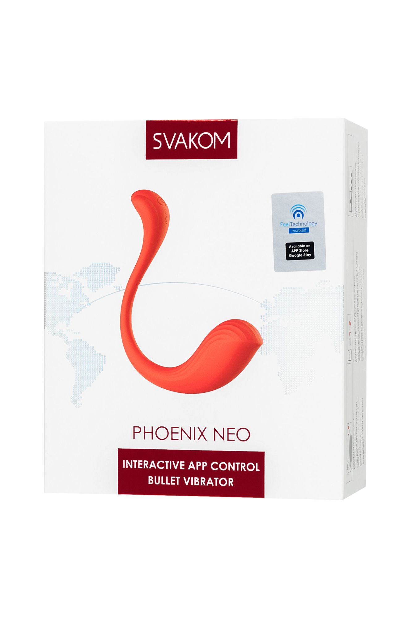 интерактивный вибромассажер svakom phoenix neo, силикон, красный в Москве