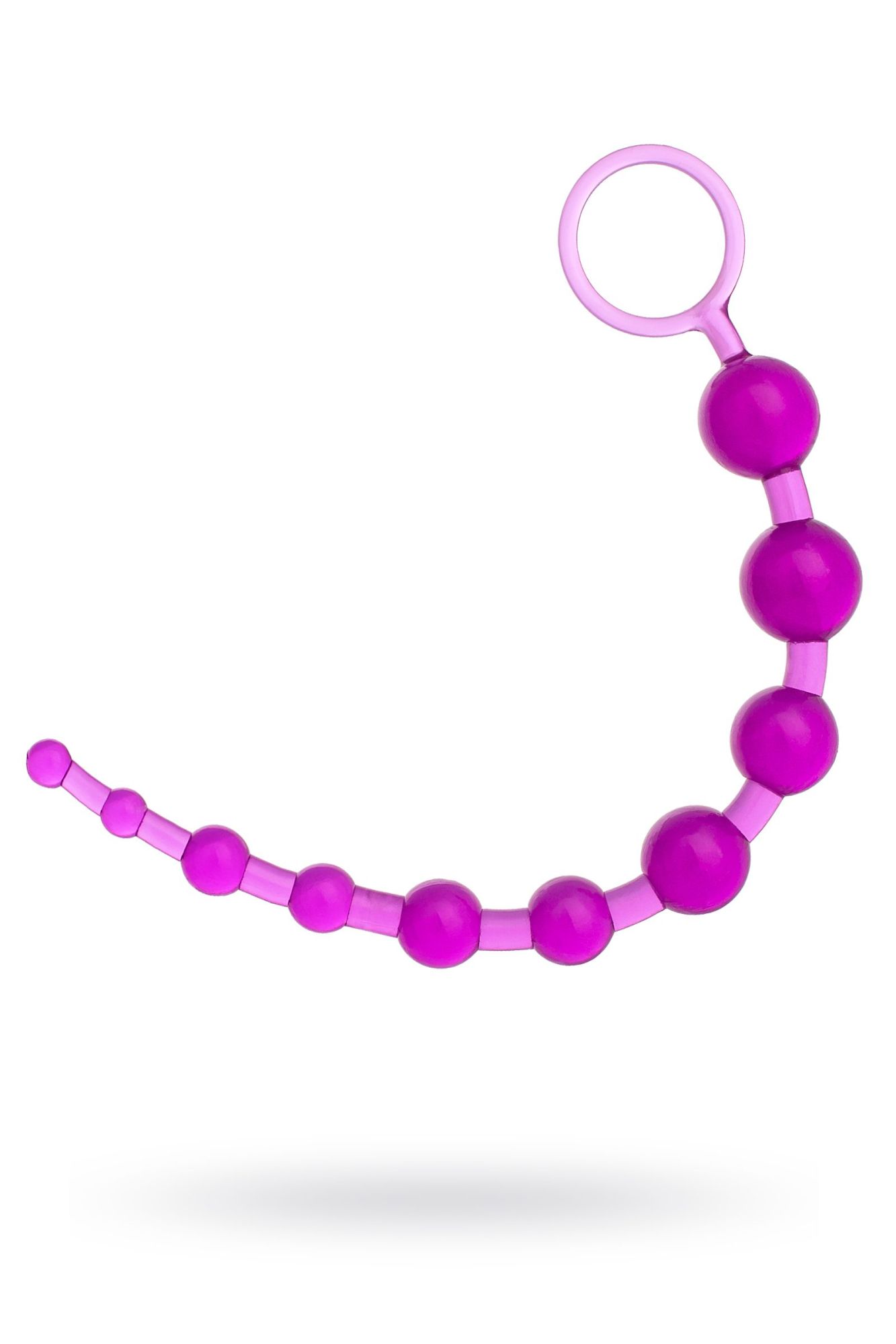 анальная цепочка toyfa, pvc, фиолетовый, 30 см в Москве