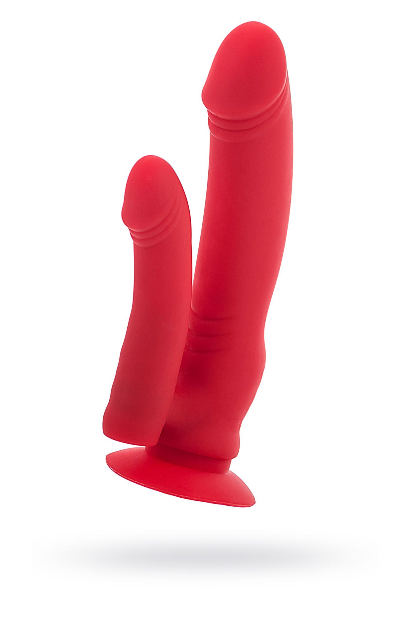анально-вагинальный вибратор black & red by toyfa, силикон, красный, 19,5 см в Москве