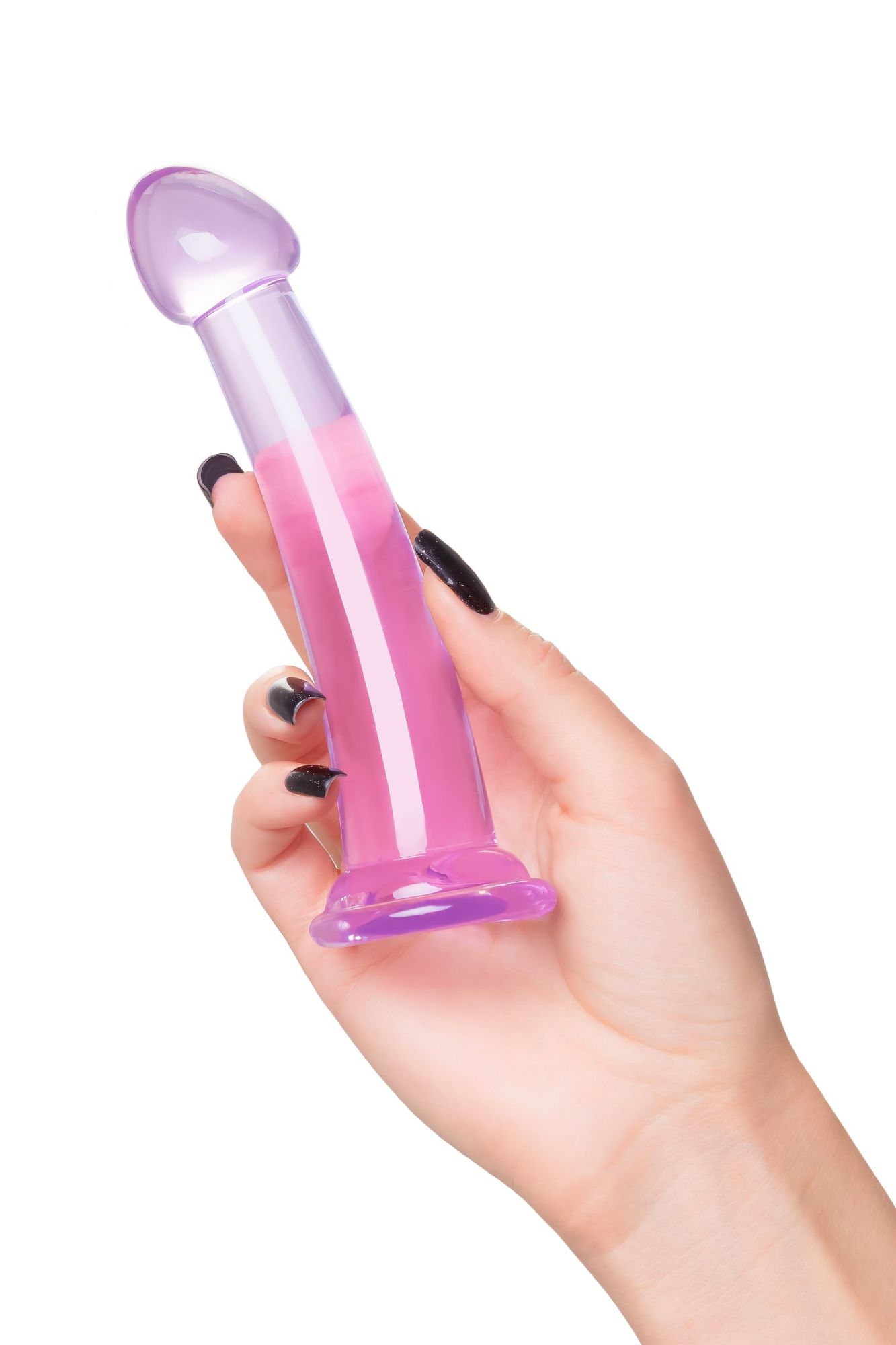 нереалистичный фаллоимитатор jelly dildo s toyfa basic, tpe, фиолетовый, 15,5 см в Москве