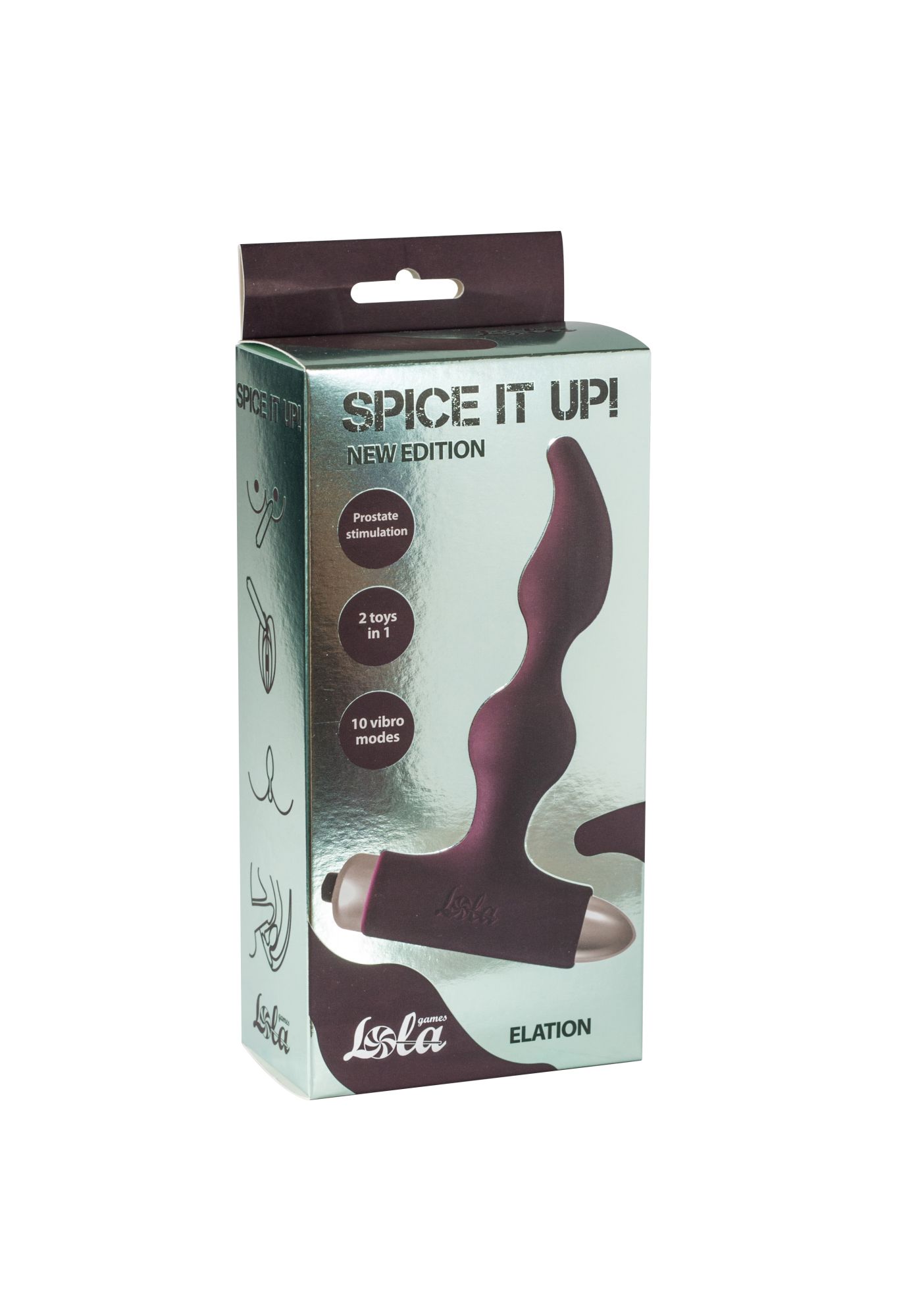 анальная пробка с вибрацией spice it up new edition elation wine red 8018-03lola в Москве