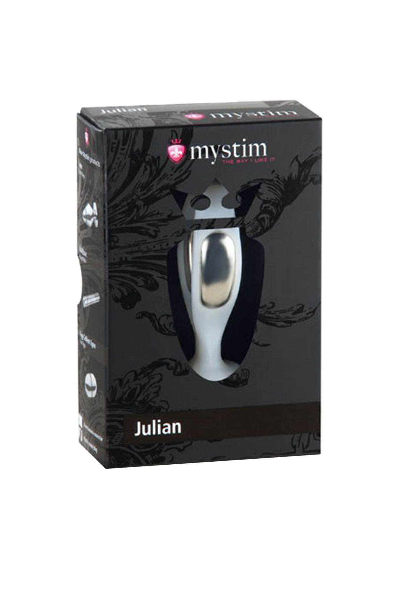 вагинальный электростимулятор mystim julian, abs пластик, белый, 7,9 см в Москве