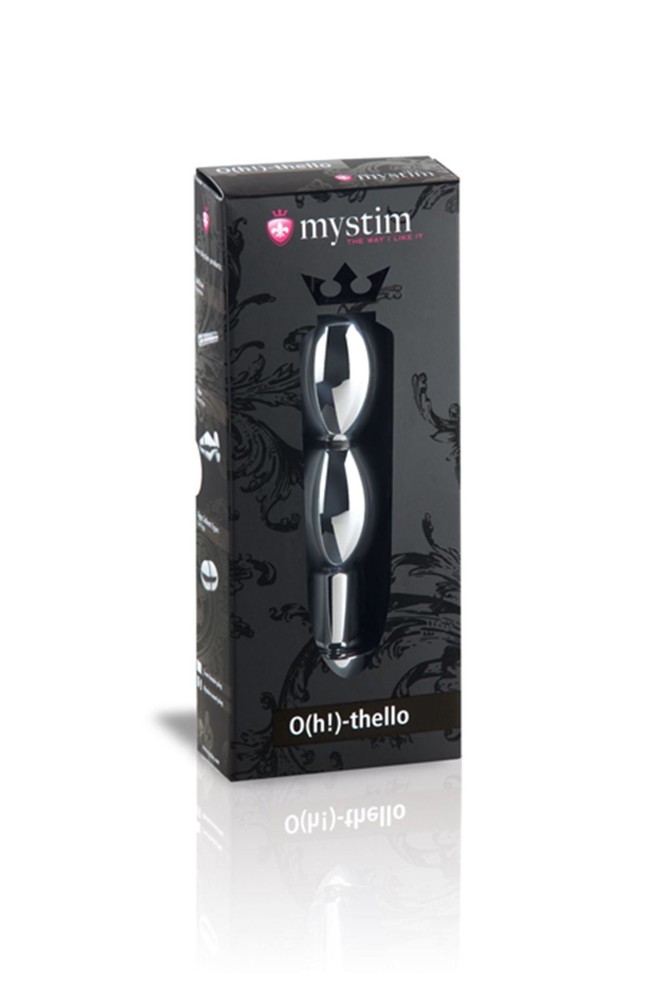 фаллоимитатор mystim o(h!)-thello, электростимуляция, хирургическая сталь, серебряный, 14 см в Москве