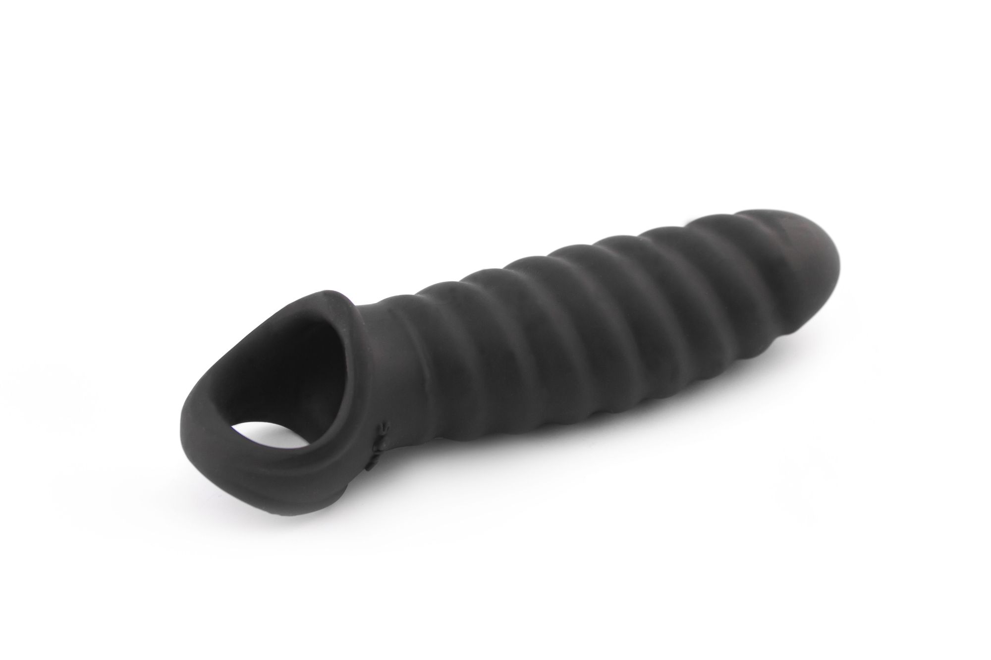 увеличивающая насадка на пенис закрытого типа no.32 - stretchy penis extension - black в Москве