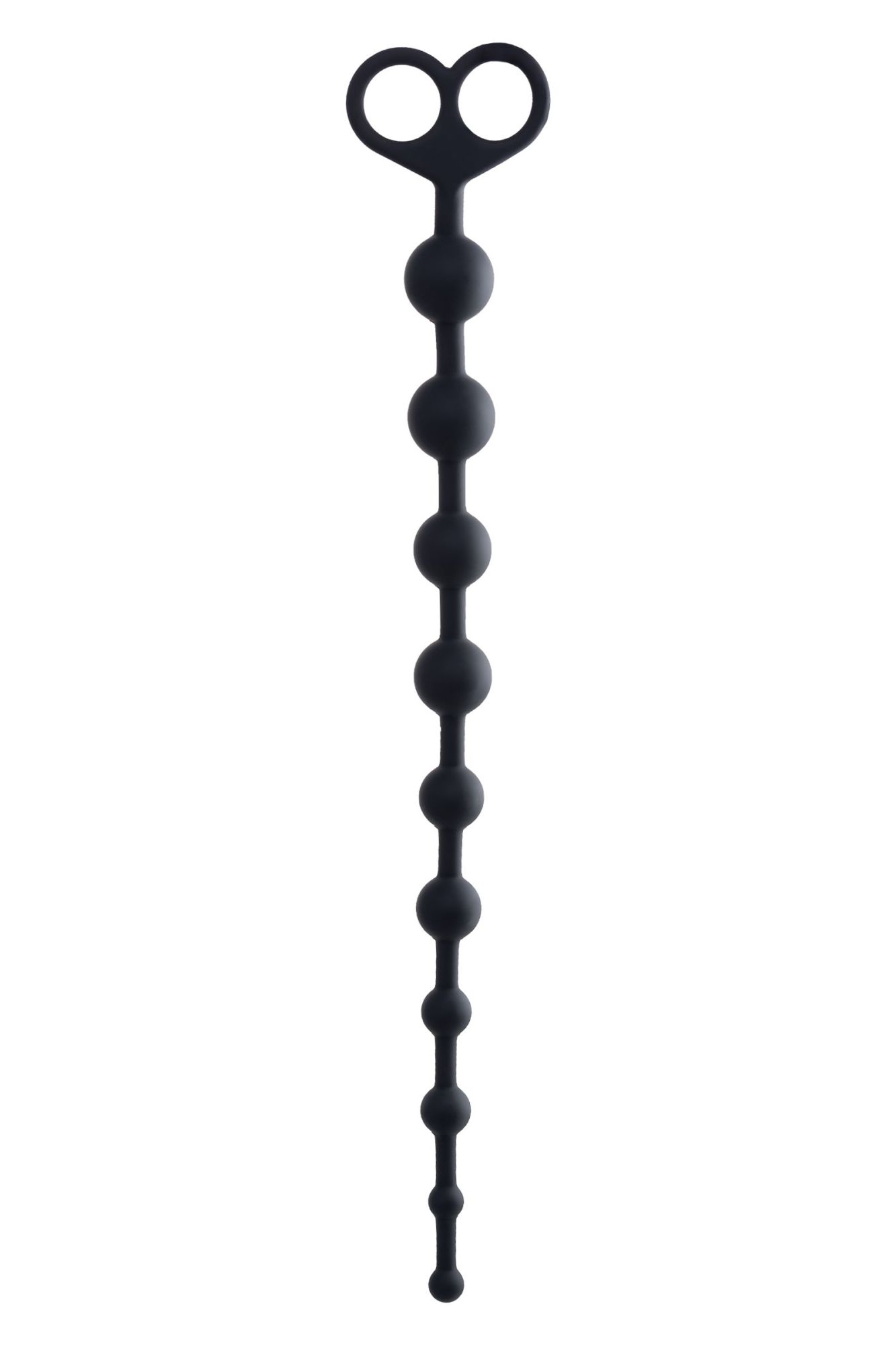 анальные бусы toyfa popo pleasure cephei, водонепроницаемые, силикон, черные, 33,5 см, ø 2,4 см в Москве