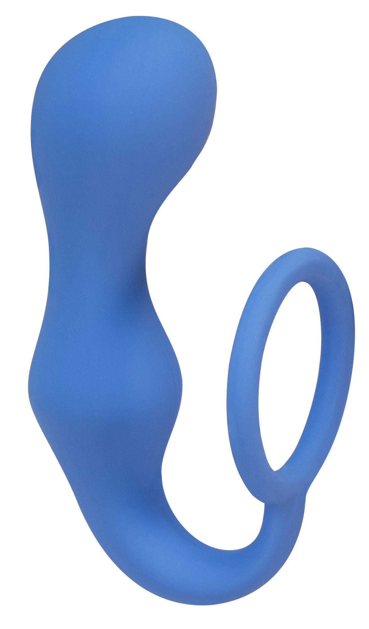 эрекционное кольцо с анальной пробкой double pleasure anal plug blue  4217-03lola в Москве