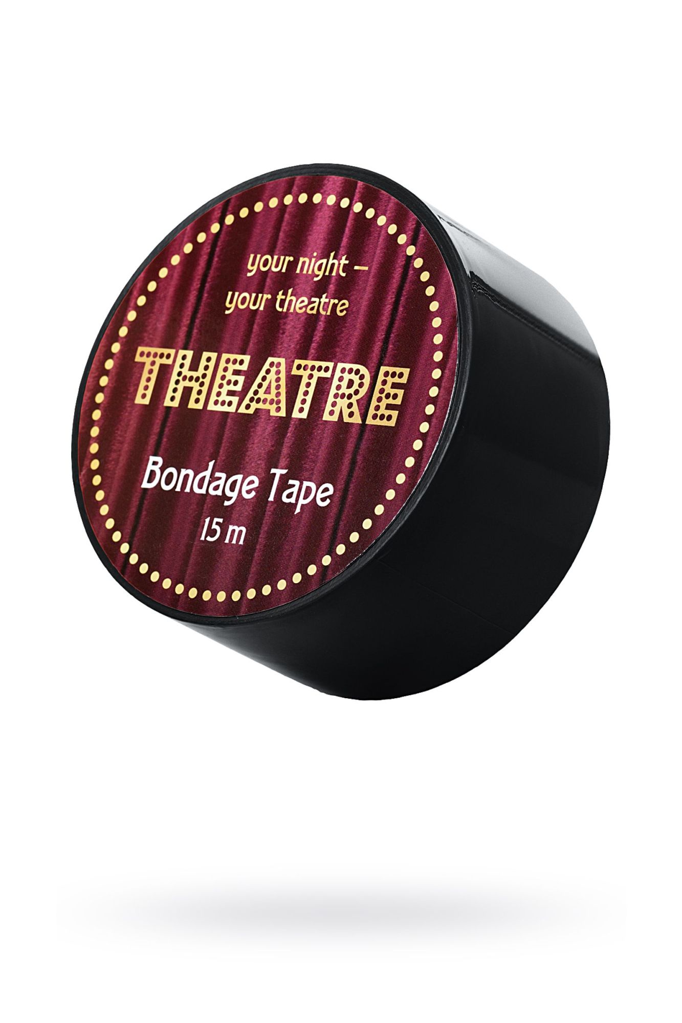 бондажный скотч toyfa theatre, черный, 15 м в Москве