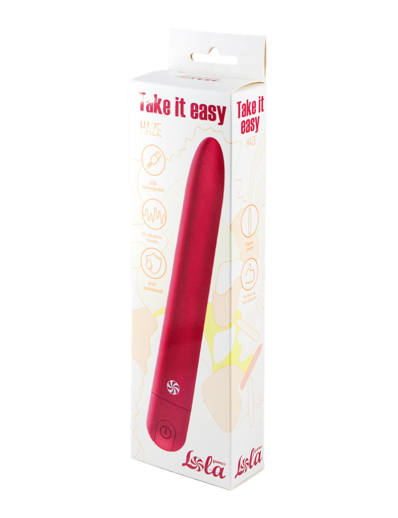 перезаряжаемый вибратор take it easy haze wine red 9025-03lola в Москве