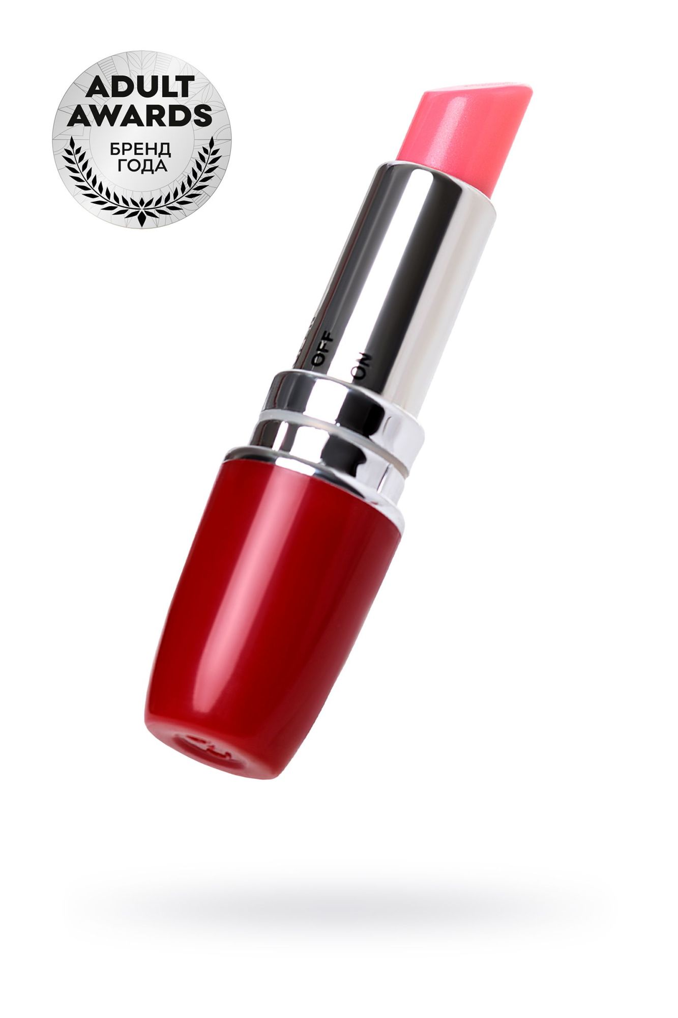 вибромассажер a-toys by toyfa lipstick, abs пластик, красный, 9 см в Москве