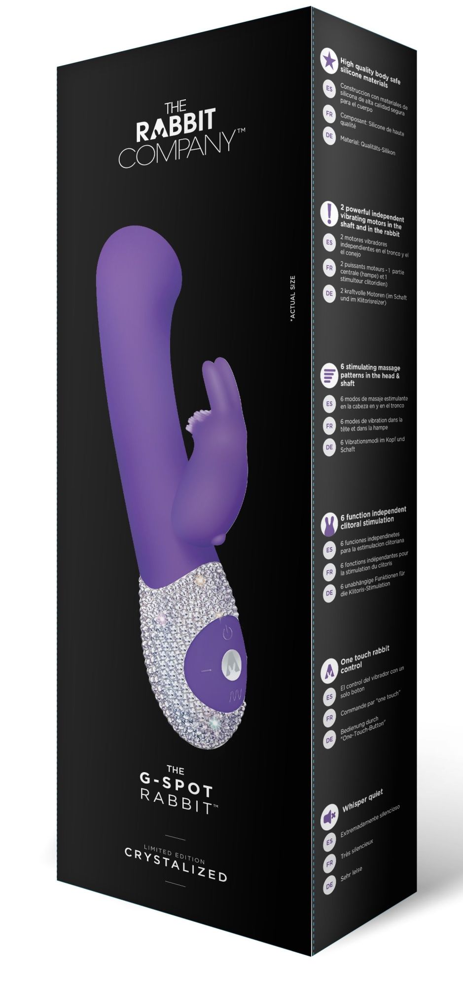 вибратор the rabbit company the g-spot rabbit crystal, фиолетовый в Москве