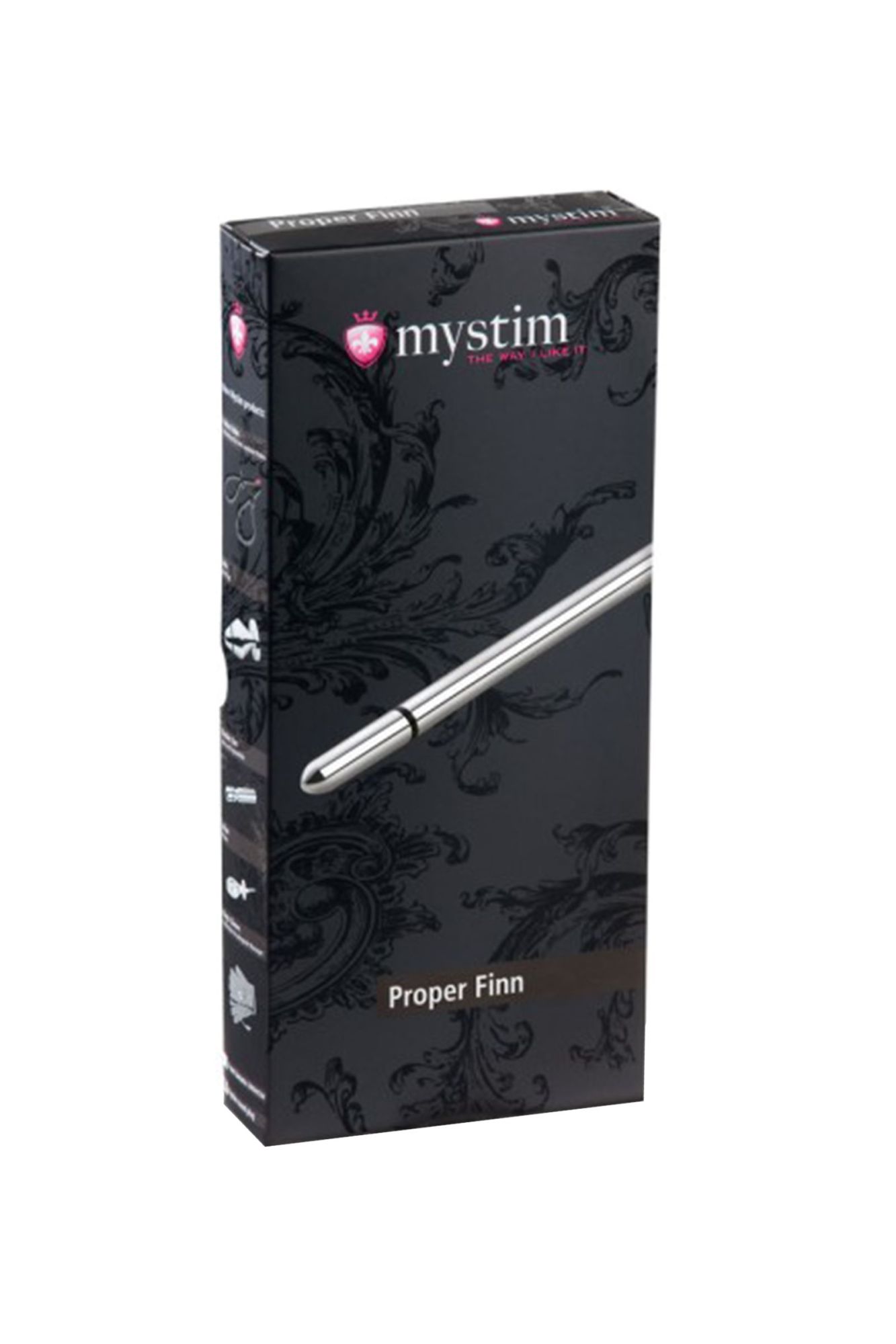 электростимулятор уретры mystim proper finn, хирургическая сталь, серебряный, 20 см в Москве