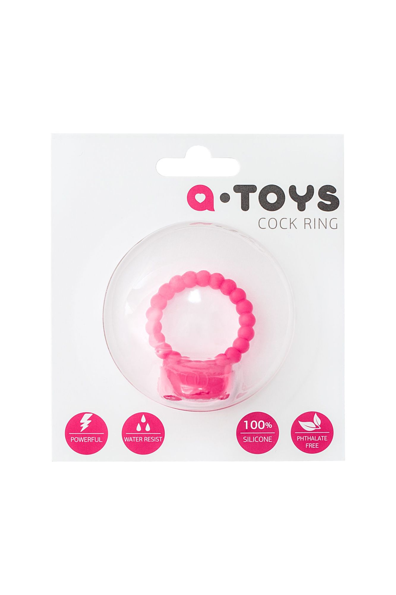 эрекционное кольцо на пенис toyfa a-toys, силикон, розовый, ø 3,5 см в Москве