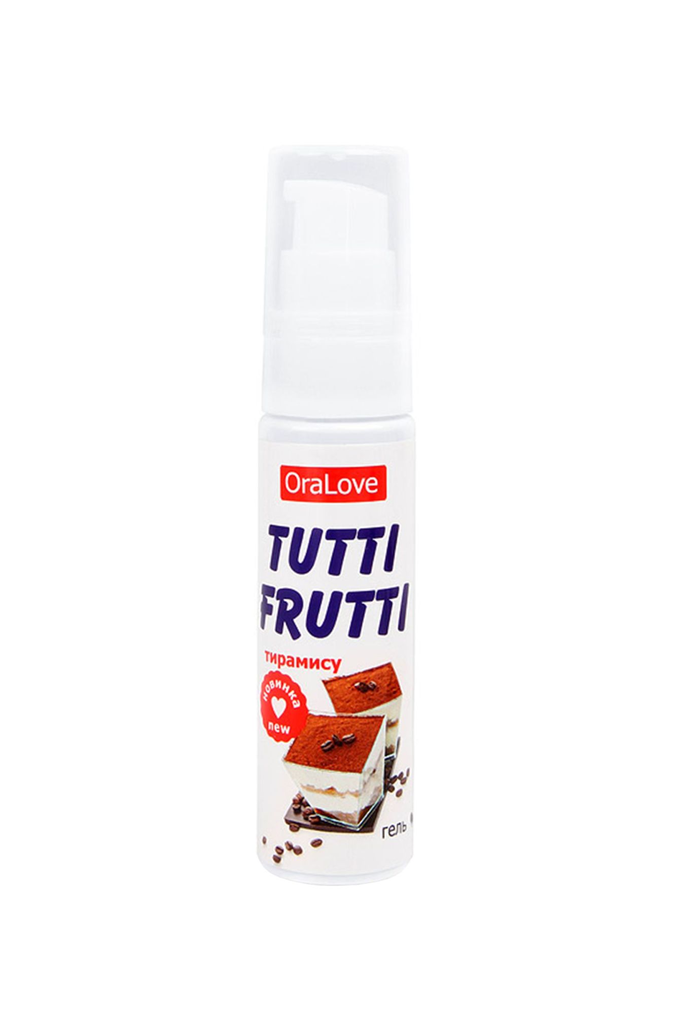 съедобная гель-смазка tutti-frutti для орального секса со вкусом тирамису 30г в Москве