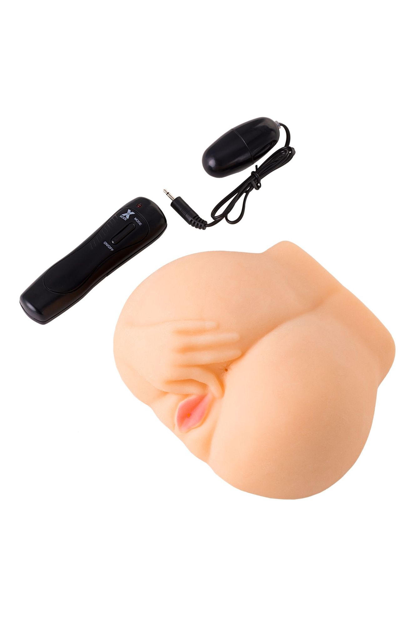 мастурбатор реалистичный toyfa juicy pussy chantal с вибрацией, вагина и анус, tpr, телесный, 14,5 с в Москве