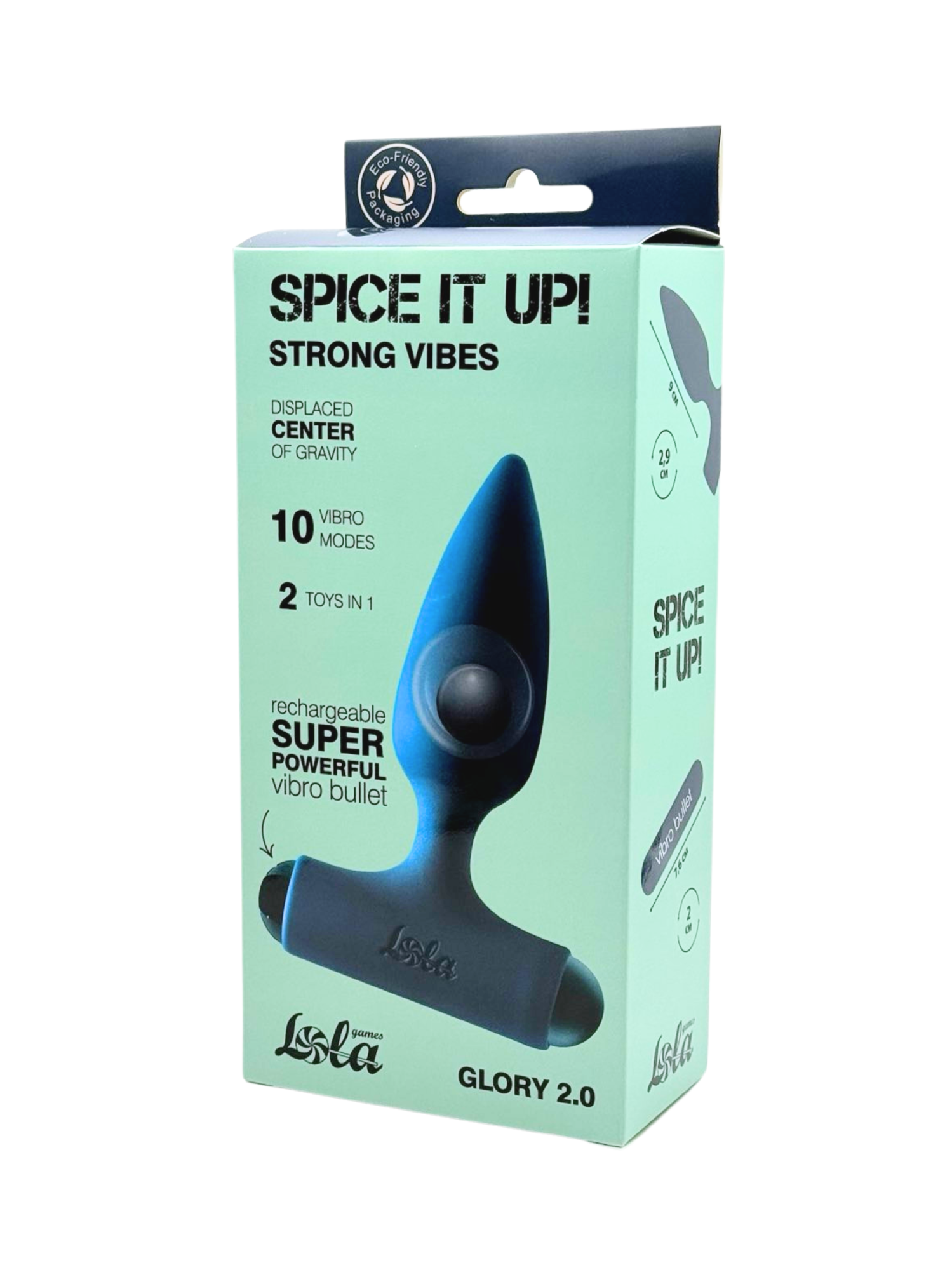 анальная пробка с перезаряжаемой вибропулей spice it up glory 2.0 8015-05lola в Москве