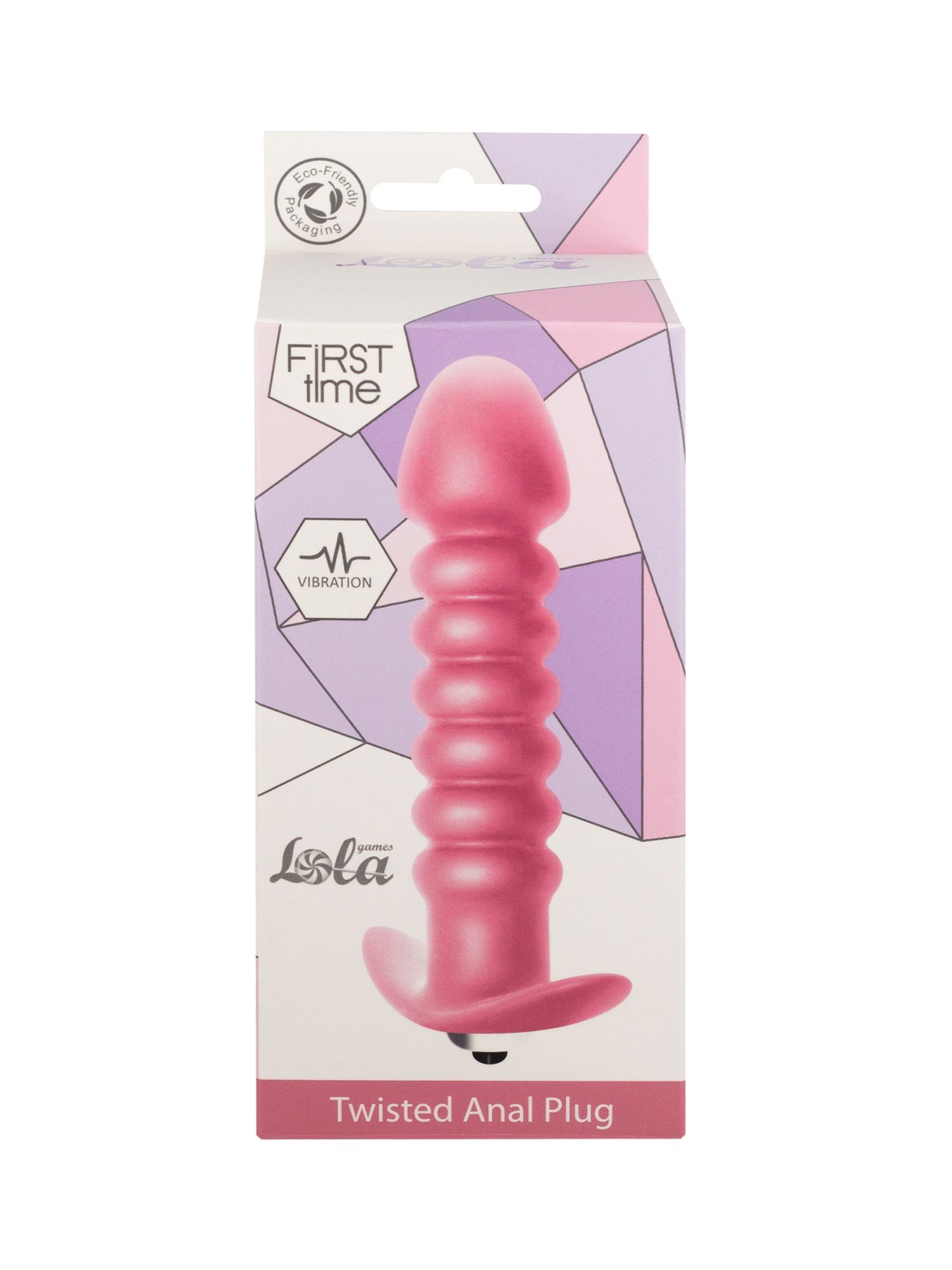 анальная пробка с вибрацией twisted anal plug pink (батарейки ааа) 5007-01lola в Москве
