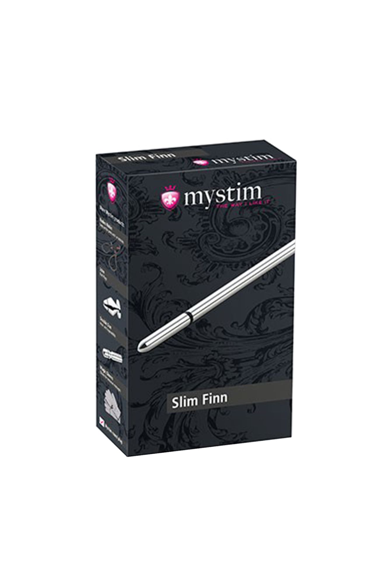 электростимулятор уретры mystim slim finn, хирургическая сталь, серебряный, 15 см в Москве