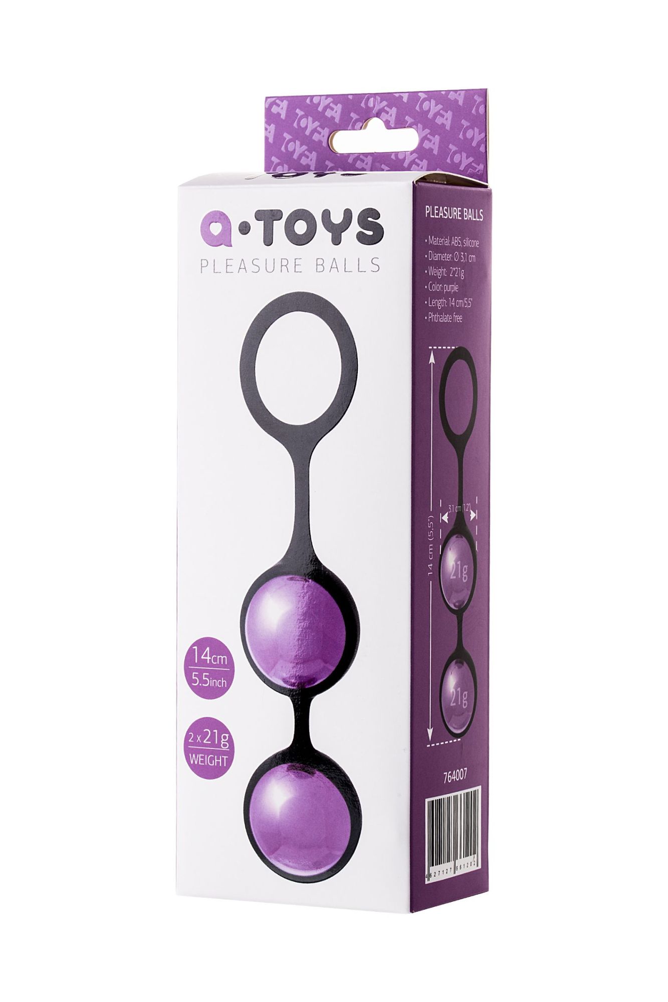 вагинальные шарики toyfa a-toys raspy, abs пластик, фиолетовый, 14 см в Москве