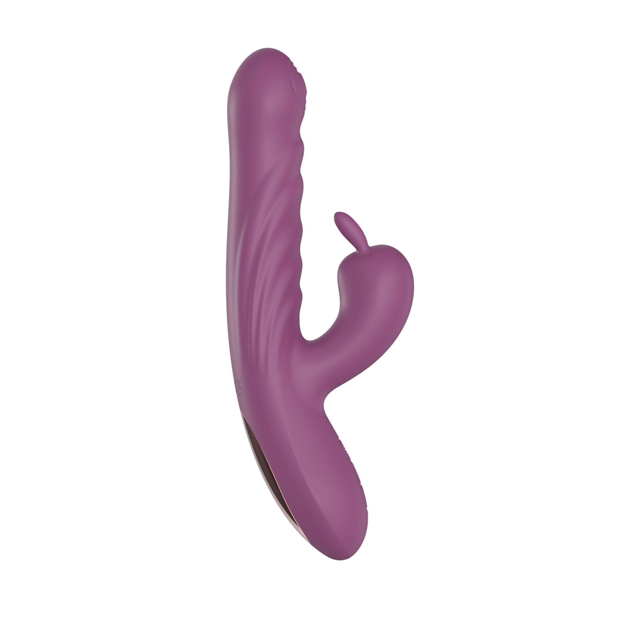 силиконовый вибратор с эффектом фрикций purple sw3027p в Москве