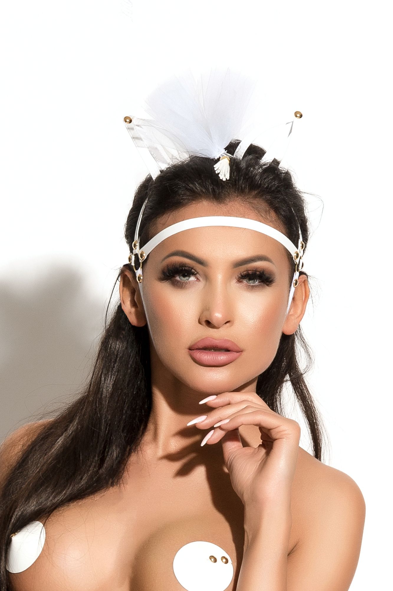 маска с ушками me seduce queen of hearts allure, белая, os в Москве