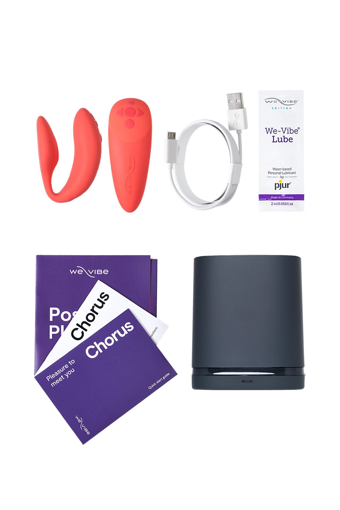 вибратор we-vibe chorus силикон, коралловый в Москве