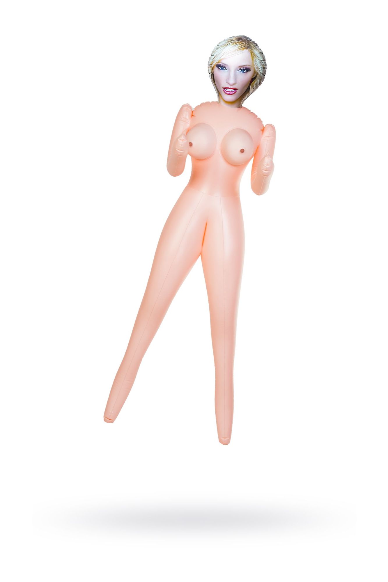 кукла надувная dolls-x by toyfa cecilia, блондинка, с двумя отверстиями, 160 см в Москве