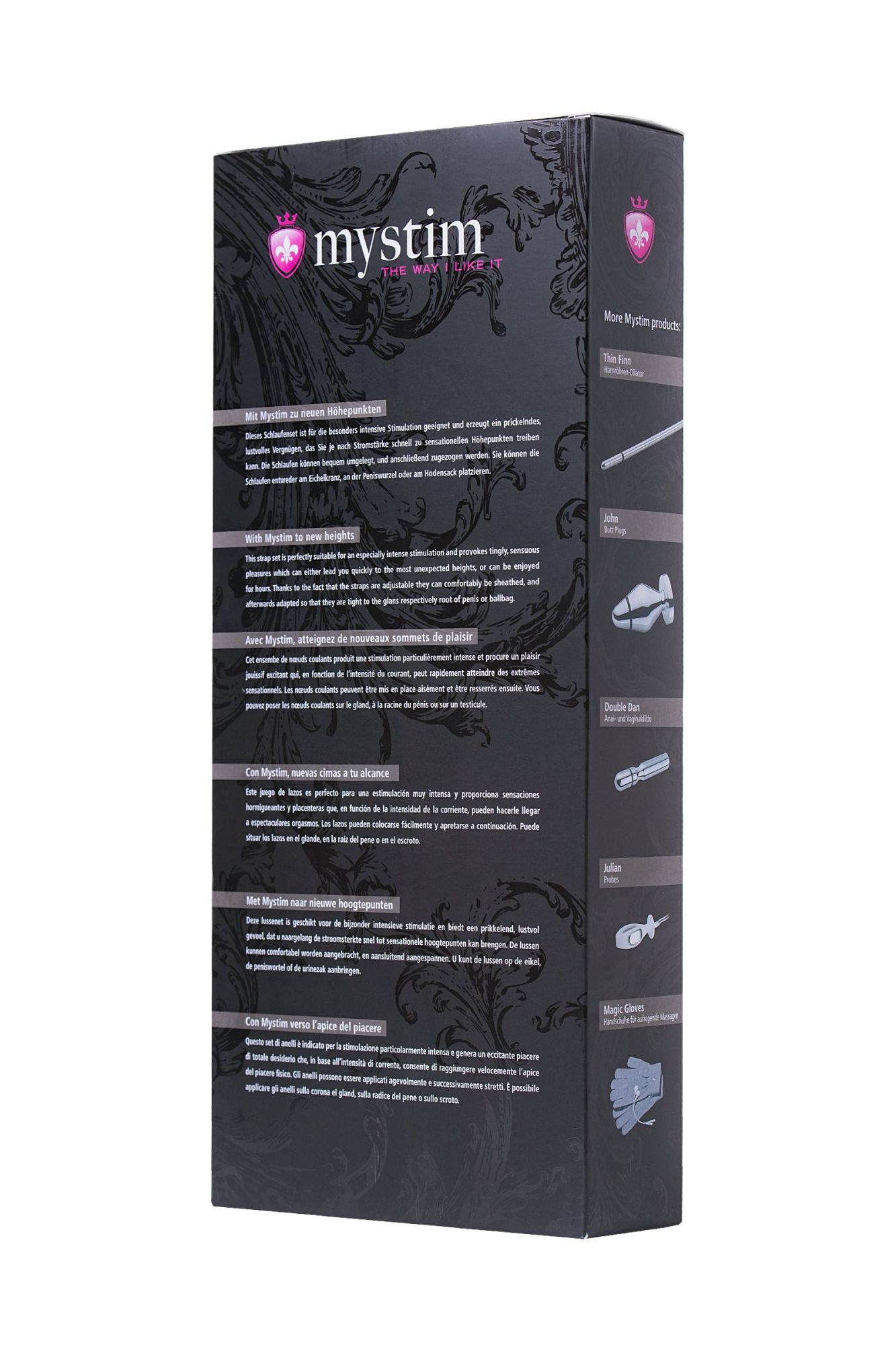лассо для пениса mystim rodeo robin, электростимуляция, силикон, черный, 42см в Москве
