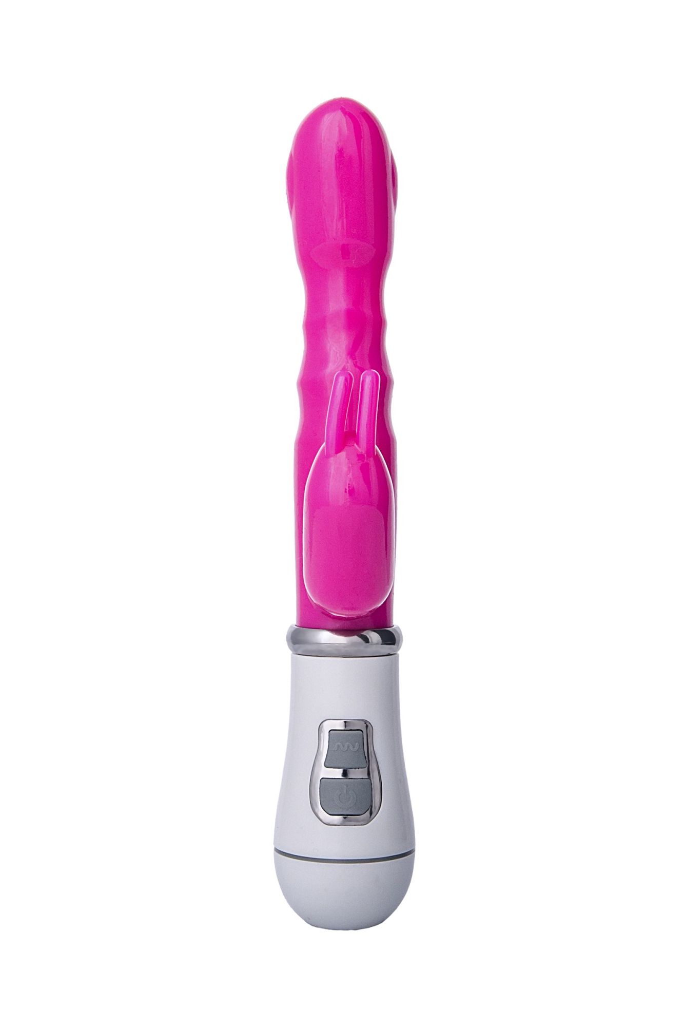вибратор с клиторальным стимулятором a-toys by toyfa, tpe, розовый, 20 см в Москве
