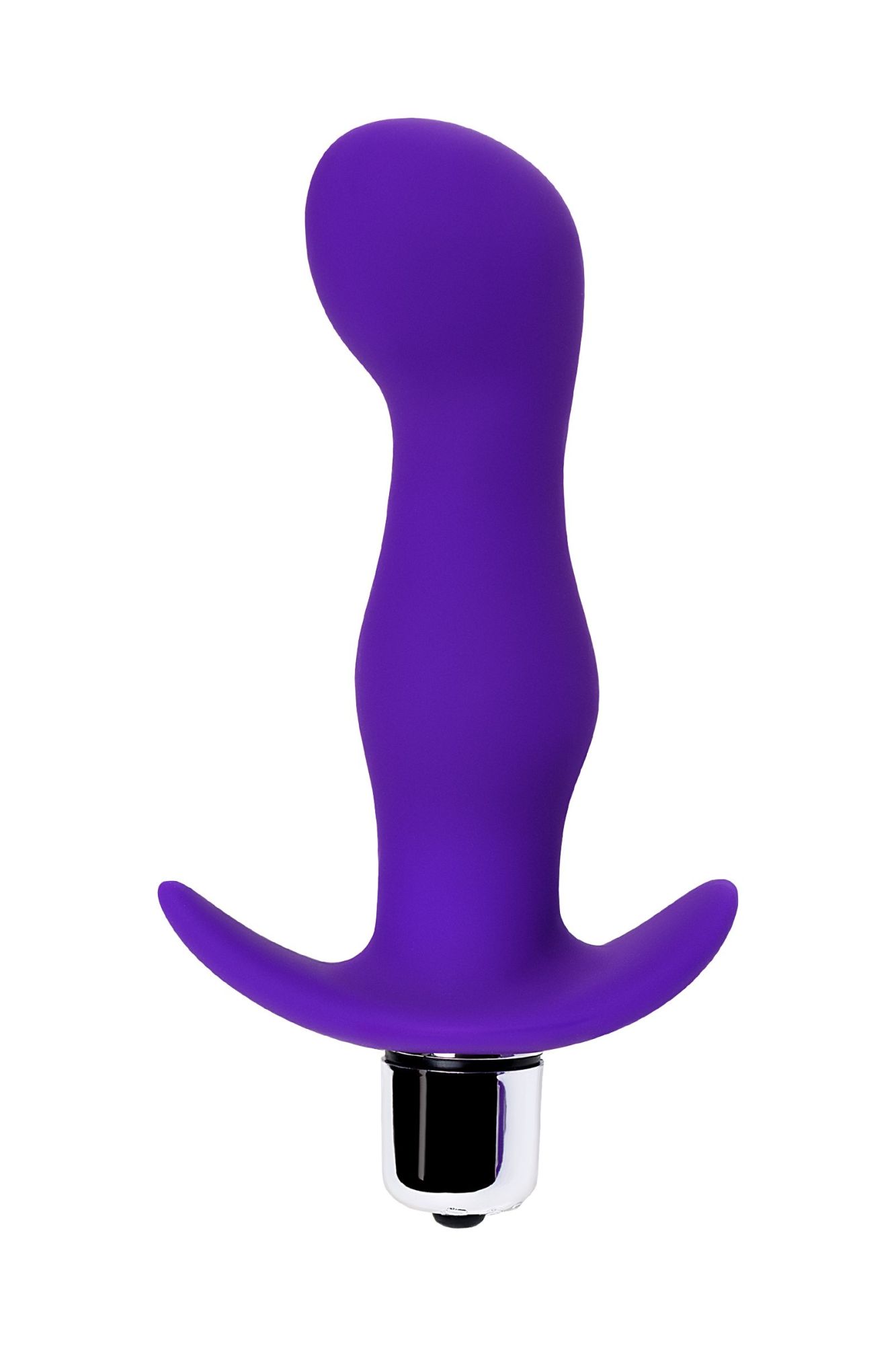 анальная пробка с вибрацией a-toys by toyfa kamet, размер m, силикон, фиолетовая, 12,9 см в Москве