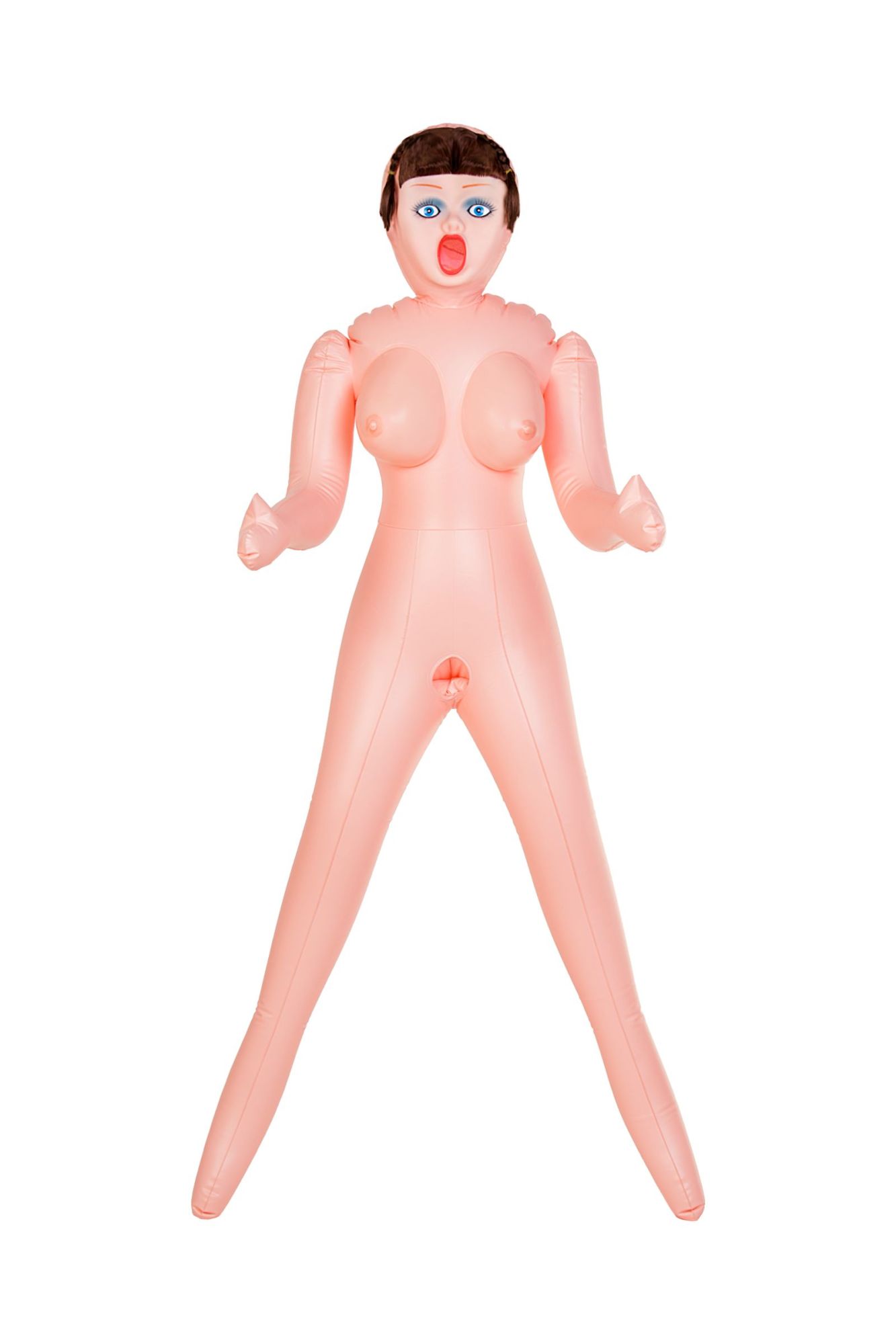 кукла надувная dolls-x by toyfa grace, шатенка, с тремя отверситями, кибер вставка: вагина-анус в Москве