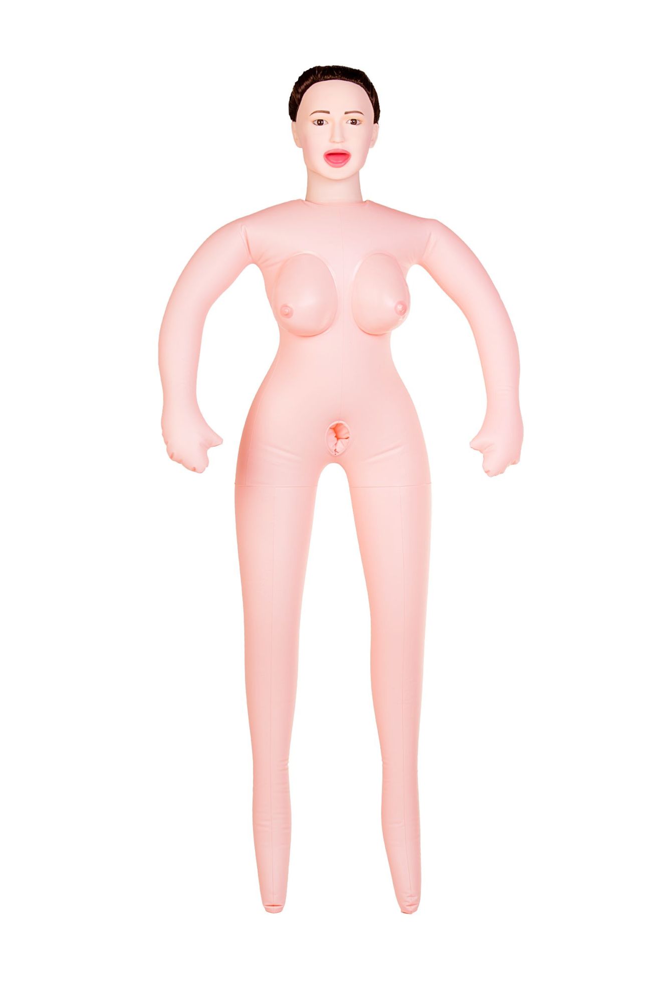 кукла надувная dolls-x by toyfa gabriella с реалистичной головой, брюнетка, с тремя отверстиями в Москве