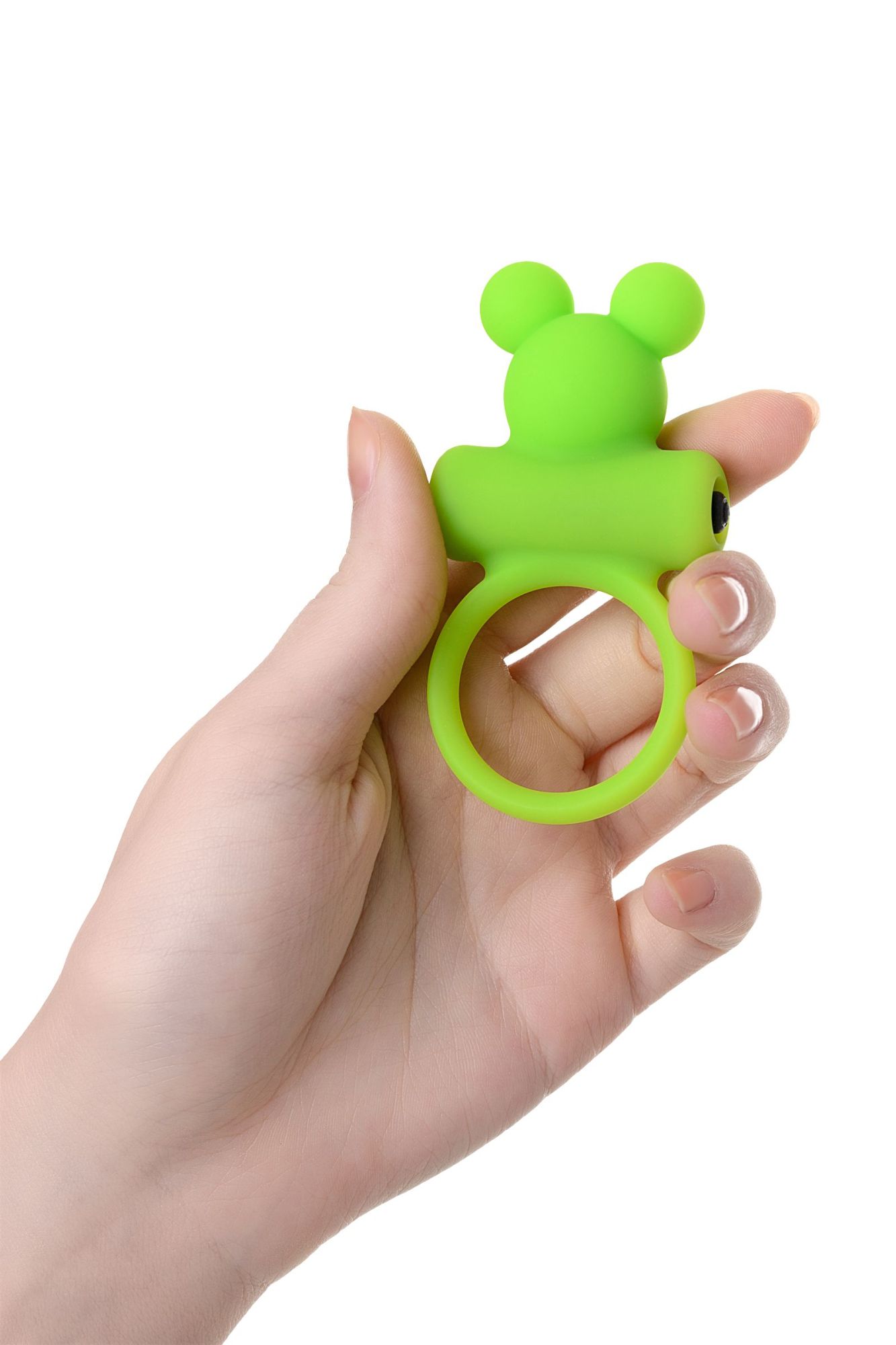 виброкольцо на пенис a-toys by toyfa chio, силикон, зеленое, 8,1 см, ø 3,1 см в Москве