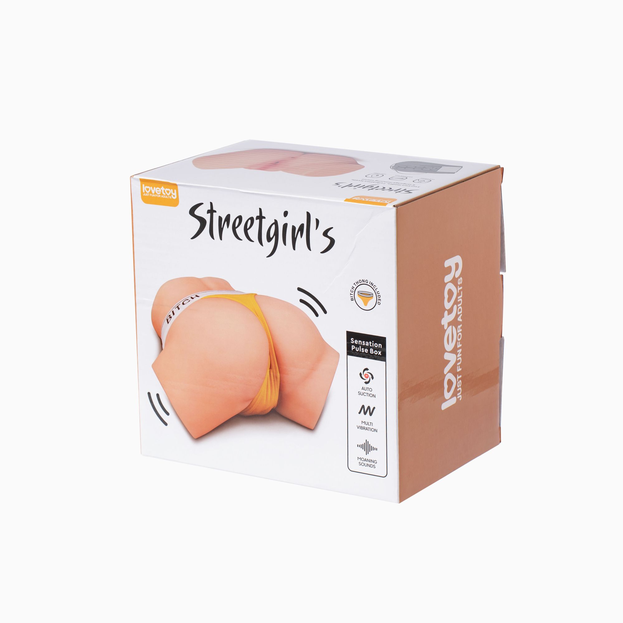 мастурбатор streetgirl от lovetoy с вагиной и анусом, полутело с вибрацией, телесный в Москве