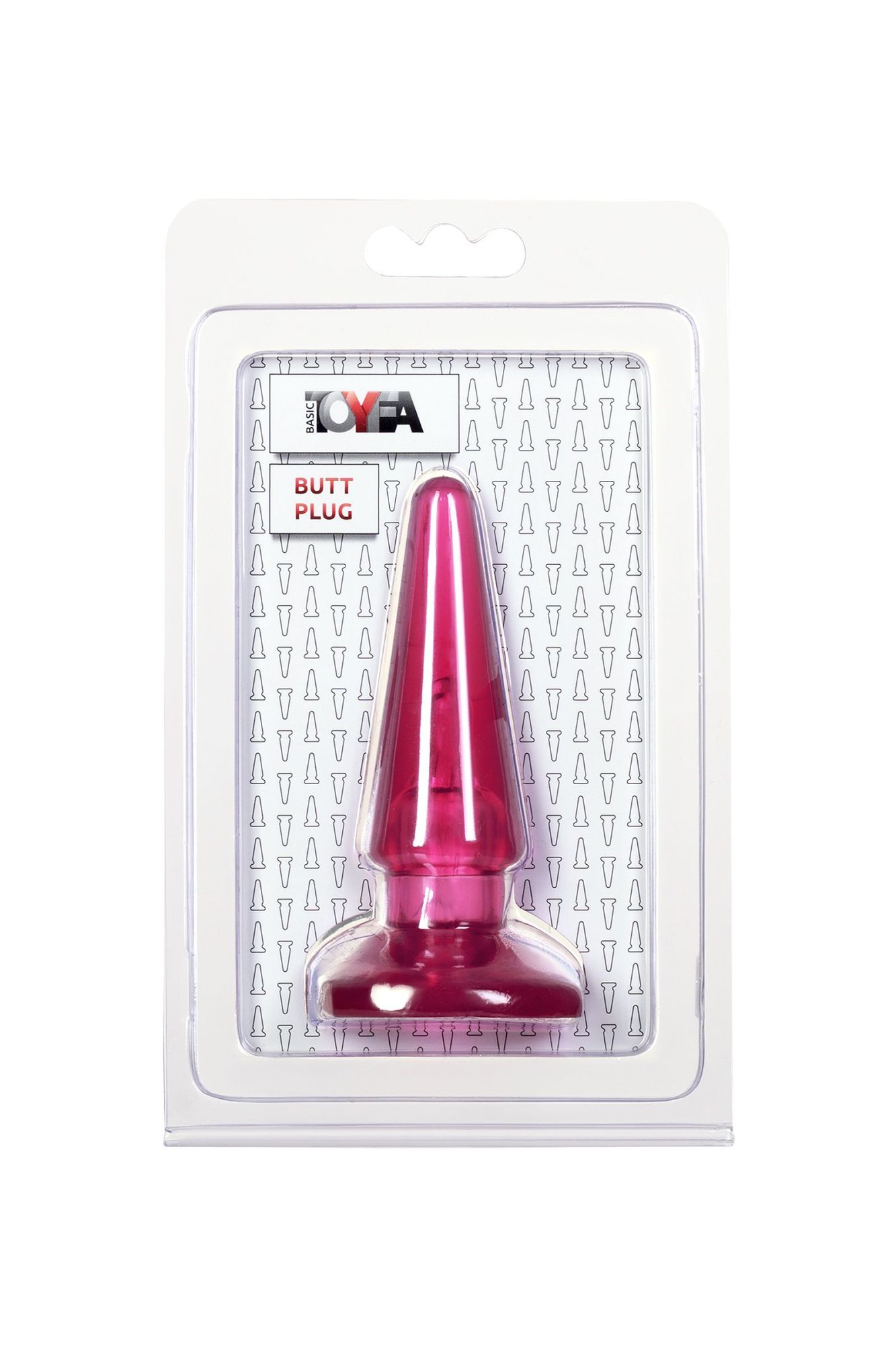 анальная втулка toyfa basic, pvc, розовый, 9,5 см в Москве