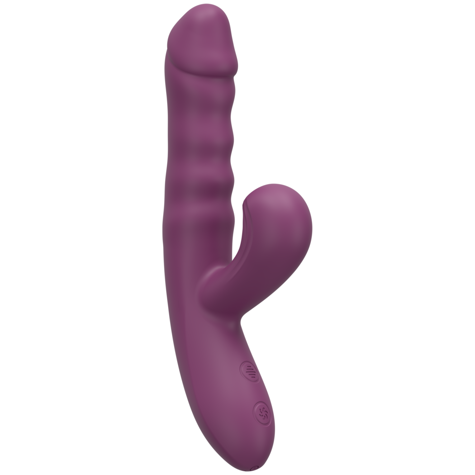силиконовый вибратор с эффектом фрикций purple sw3028 в Москве