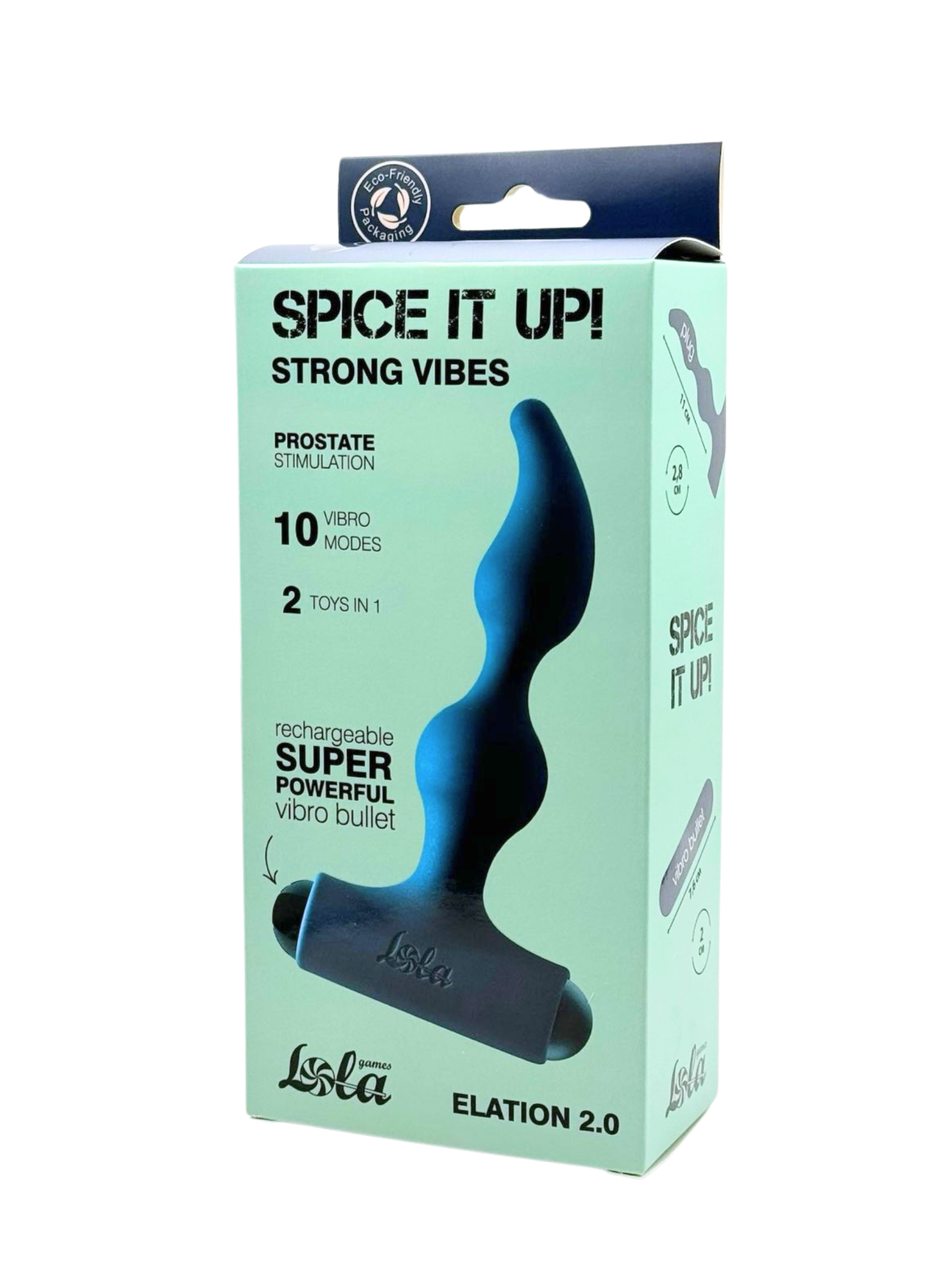 анальная пробка с перезаряжаемой вибропулей spice it up elation 2.0 8018-05lola в Москве